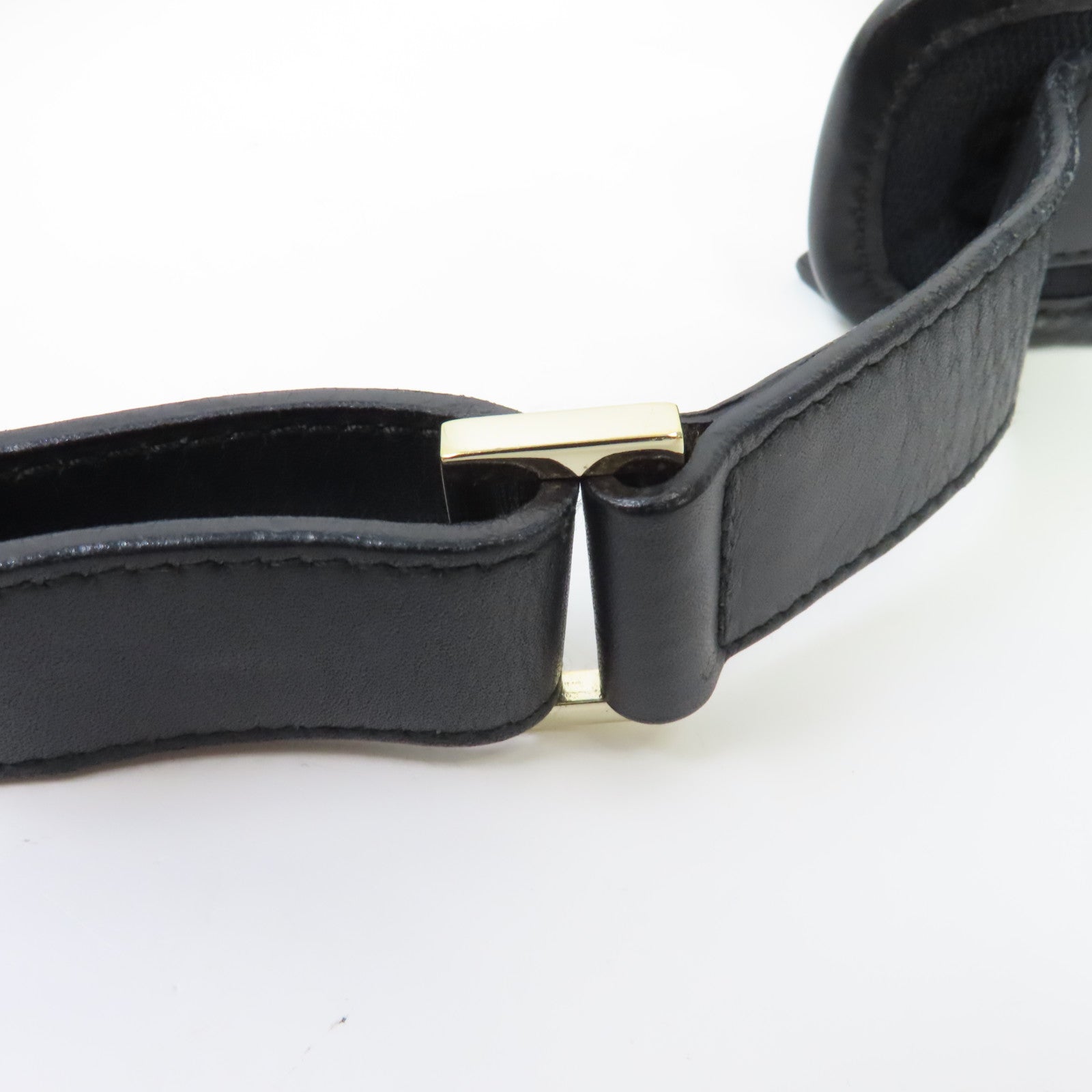 GUCCI 帆布Shoulder Bag金扣肩背袋黑色