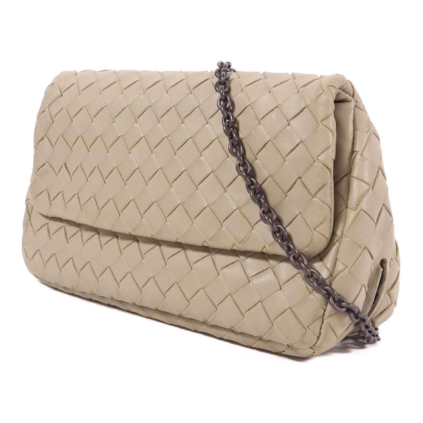 BOTTEGA VENETA 牛皮皮革Shoulder Bag鏈帶肩背袋