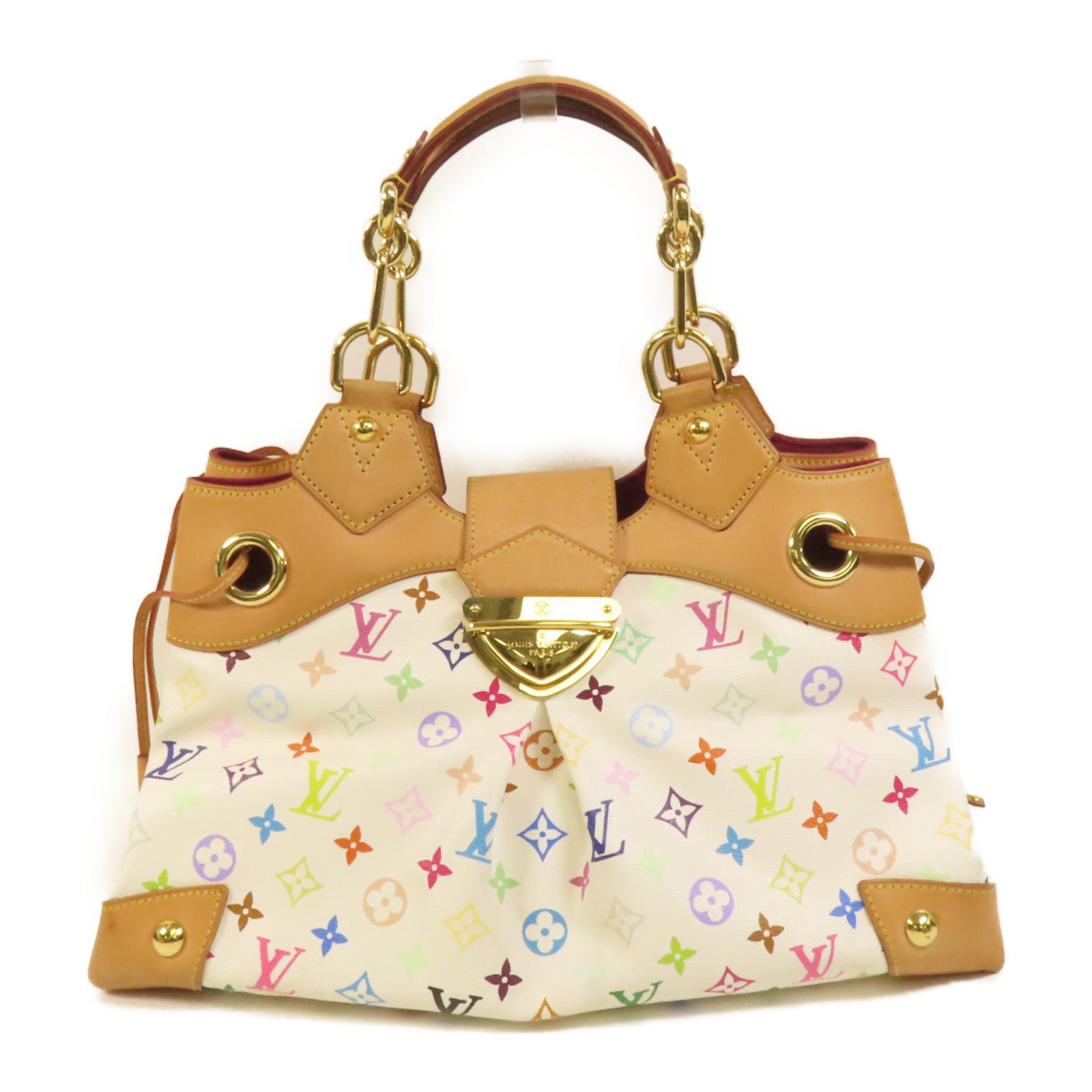 LOUIS VUITTON Monogram Multicolore Ursula金扣手挽袋