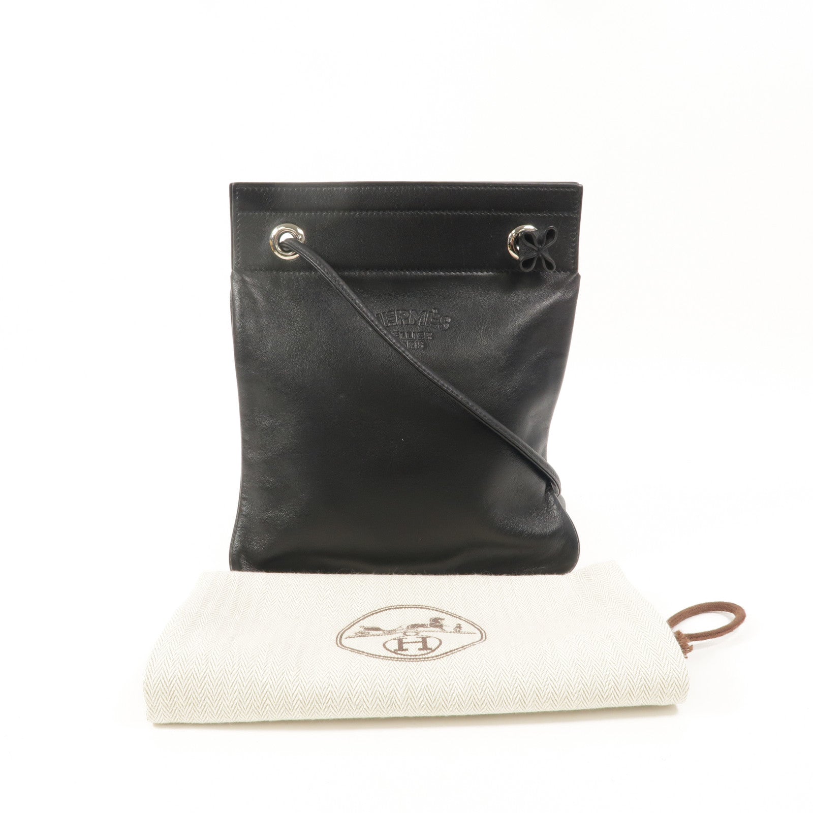 HERMES Swift皮革Aline Mini肩背袋Noir