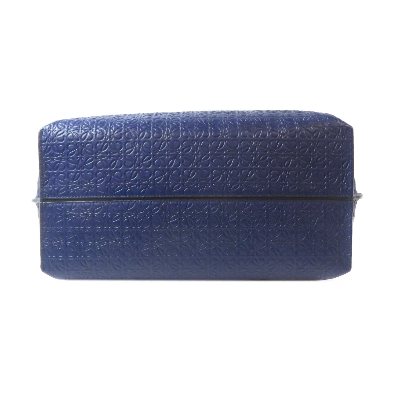 LOEWE 牛皮皮革Tote Bag手挽袋藍色