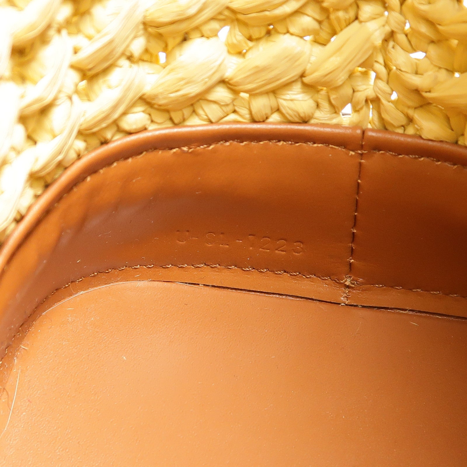 CELINE Raffia/牛皮皮革Small Bucket Cuir Triomphe肩背袋