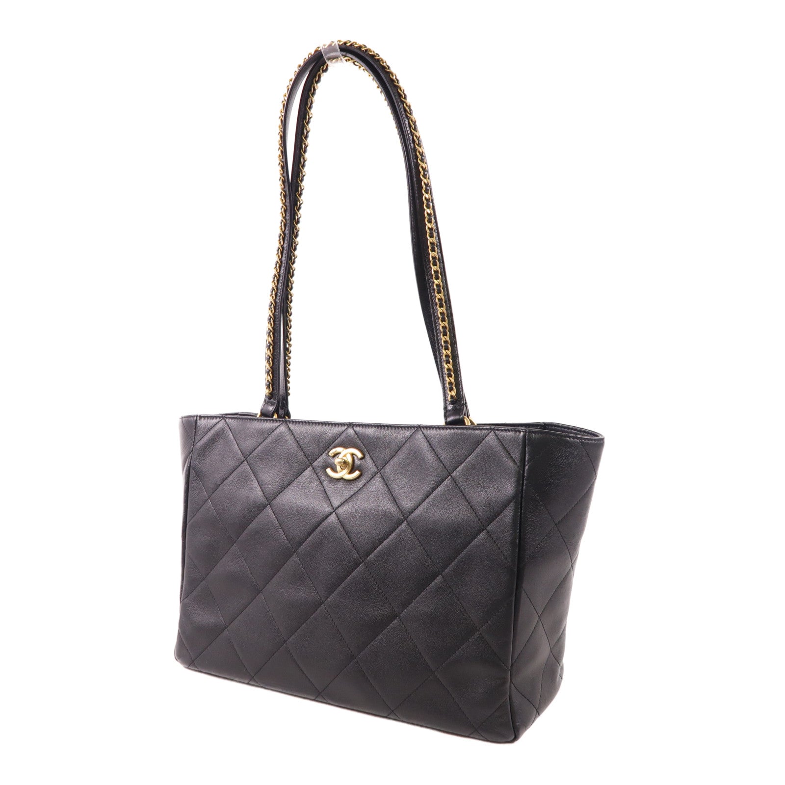 CHANEL 牛皮皮革Booktote金扣肩背袋