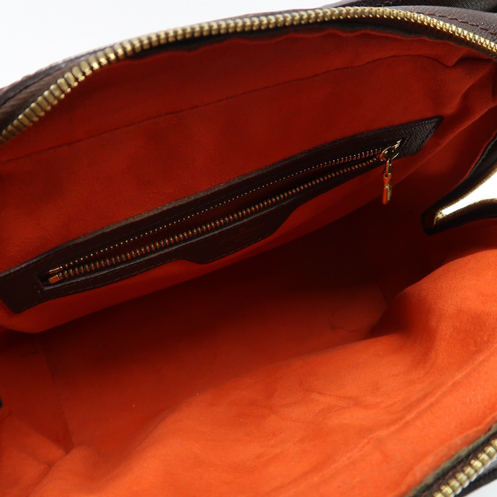 LOUIS VUITTON 【激減優惠】Damier Ebene Triana金扣手挽袋啡色