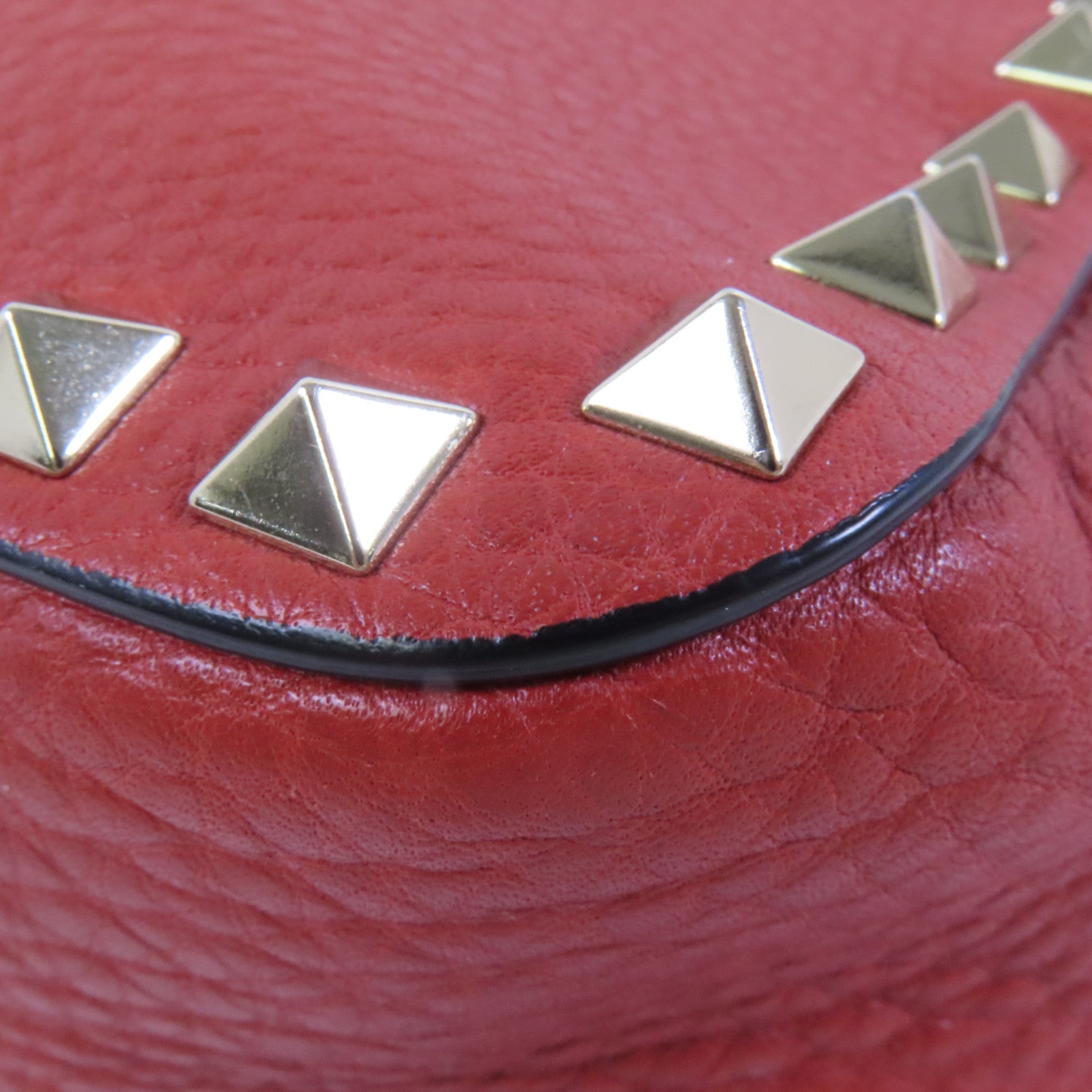 Valentino 牛皮皮革RockStuds金扣肩背袋