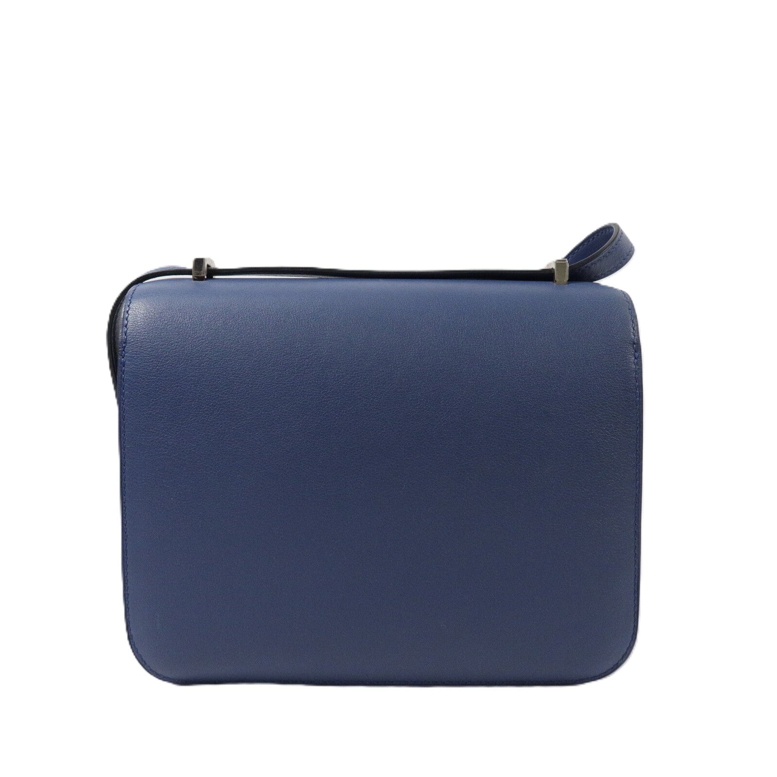 HERMES Swift皮革Constance Mini肩背袋Bleu Agate