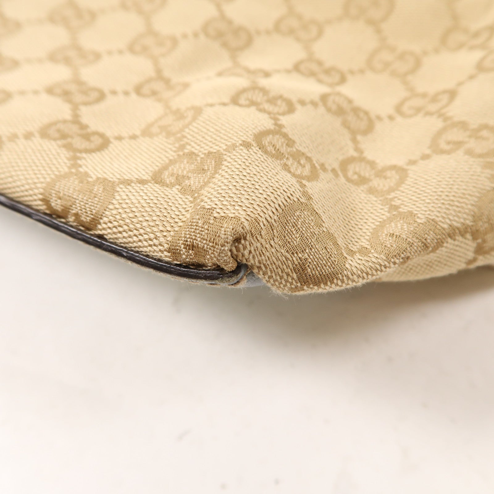 GUCCI 帆布Shoulder Bag肩背袋棕色
