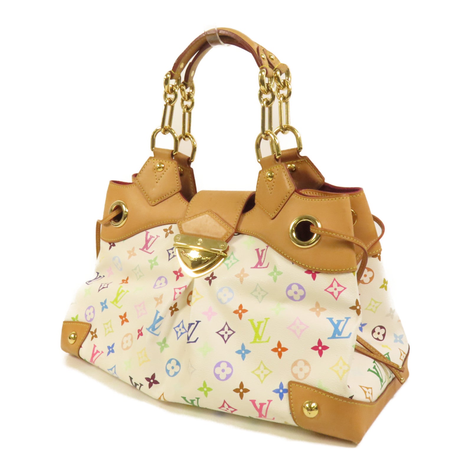 LOUIS VUITTON Monogram Multicolore Ursula金扣手挽袋