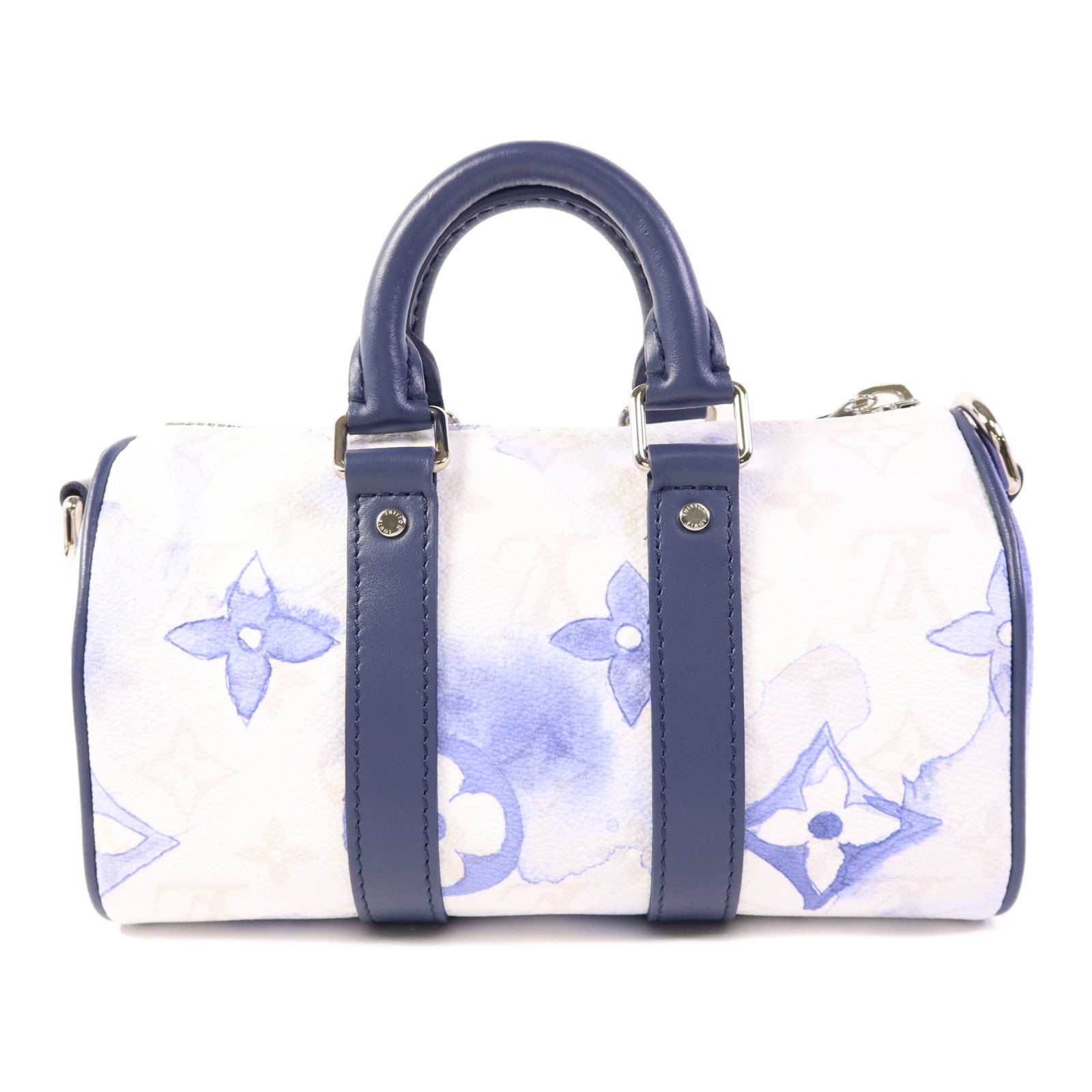 LOUIS VUITTON Watercolor Monogram Keepall XS銀扣手挽肩背兩用袋