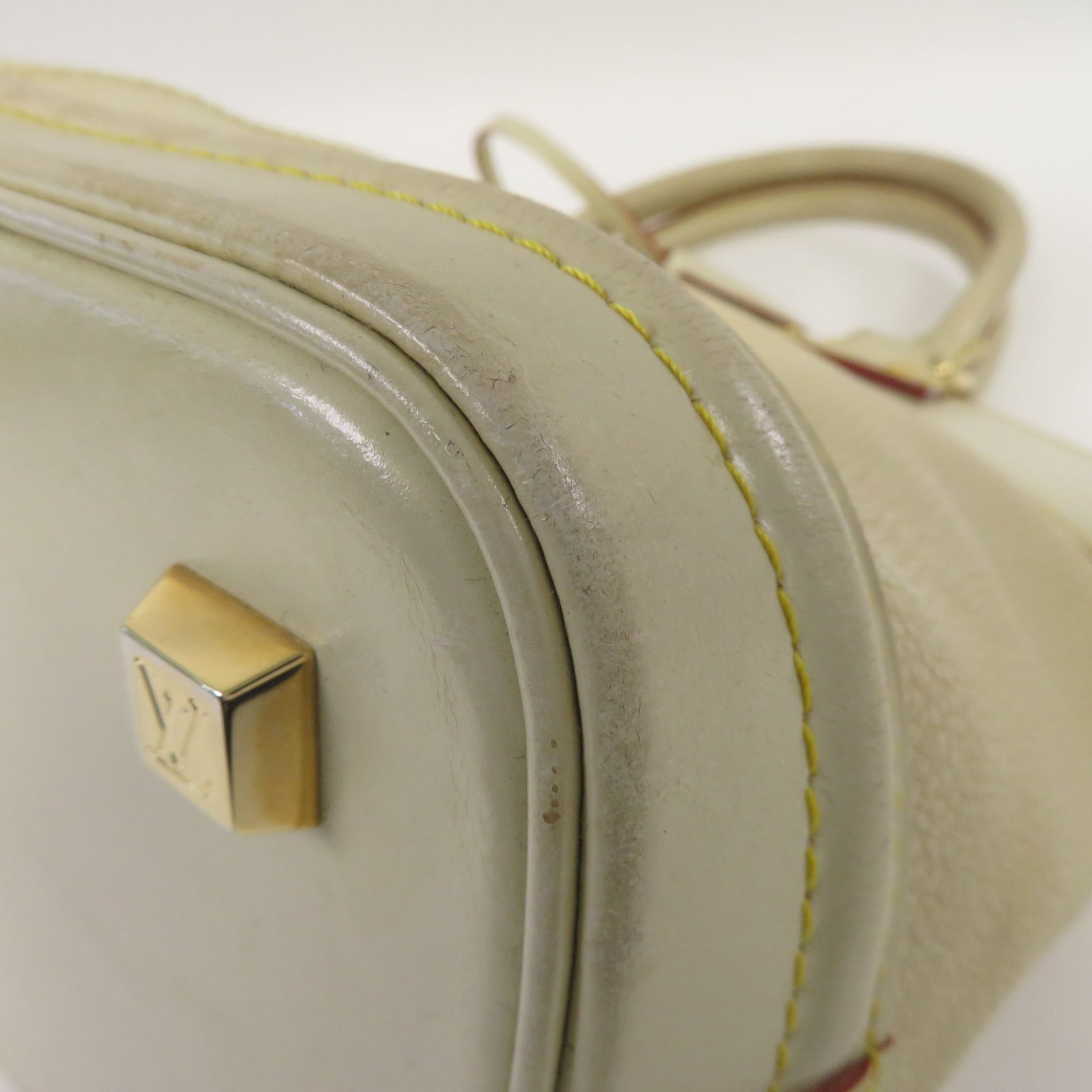 LOUIS VUITTON **【激減優惠】Suhali皮革Lockit PM金扣手挽袋米色