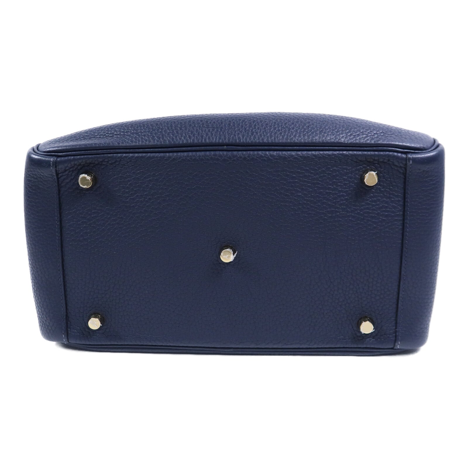 HERMES Clemence皮革Lindy 30肩背袋Bleu Nuit