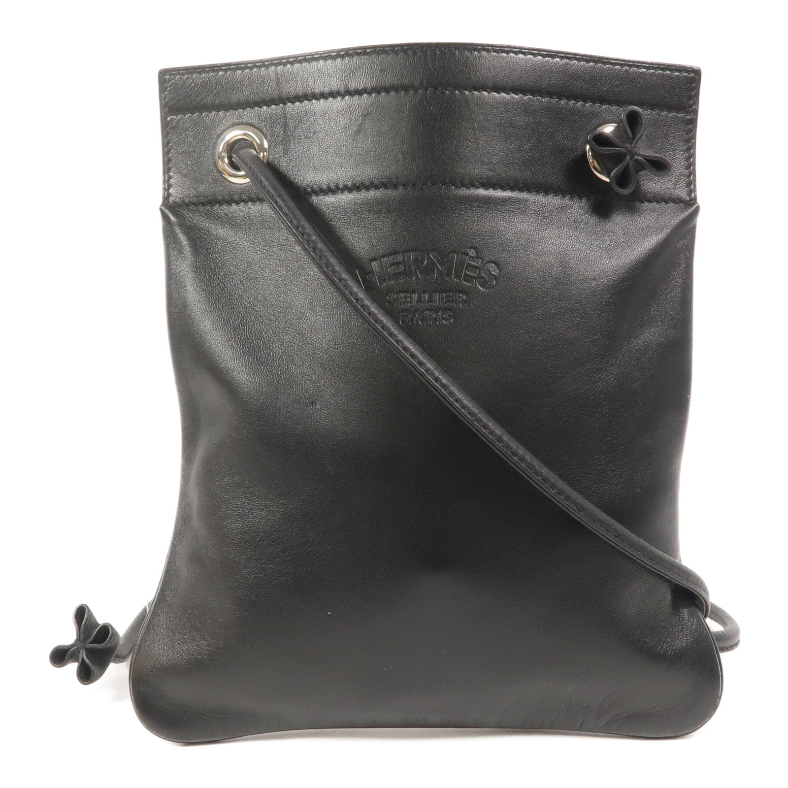 HERMES Swift皮革Aline Mini肩背袋Noir
