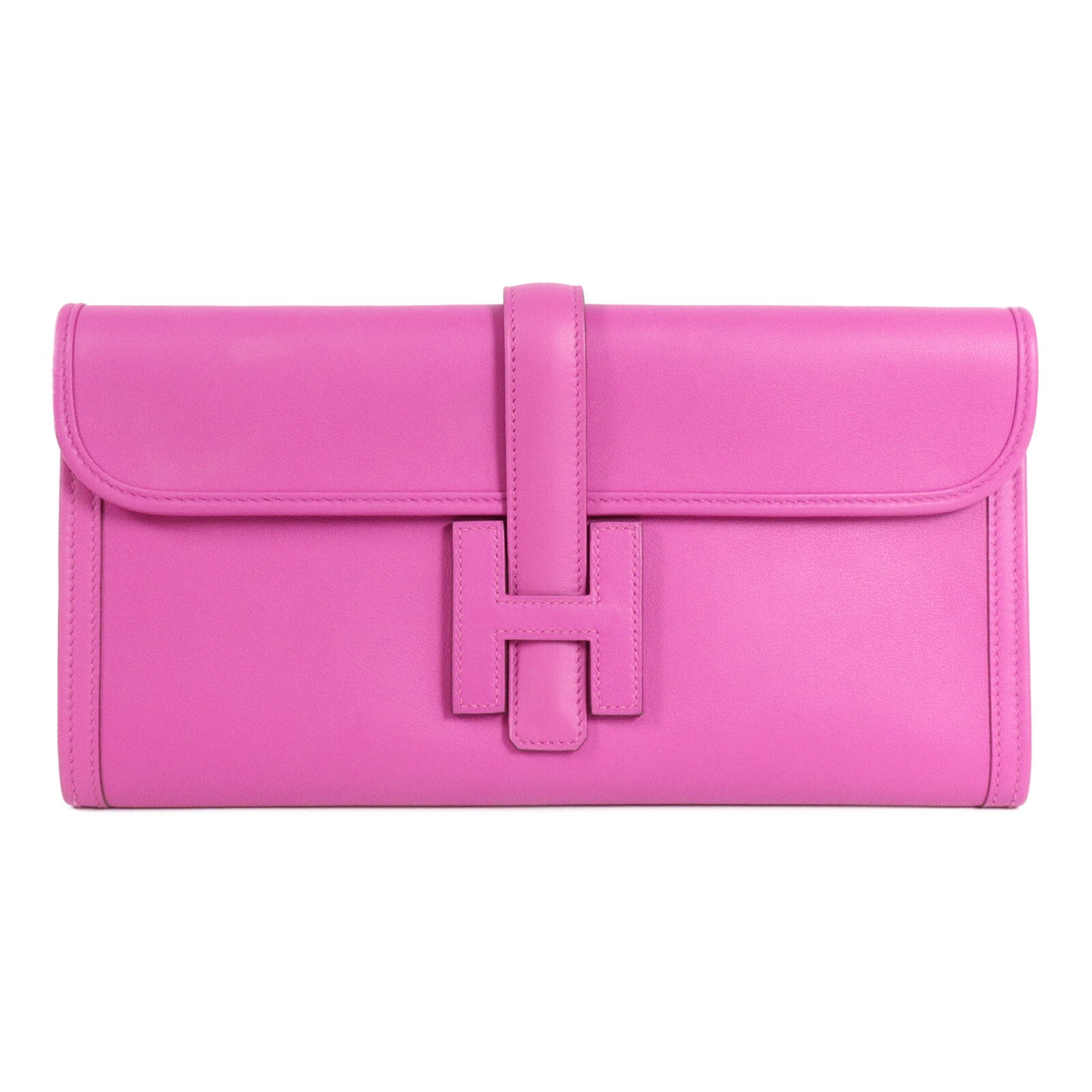 HERMES Swift皮革Jige Elan 29手拿包Magnolia