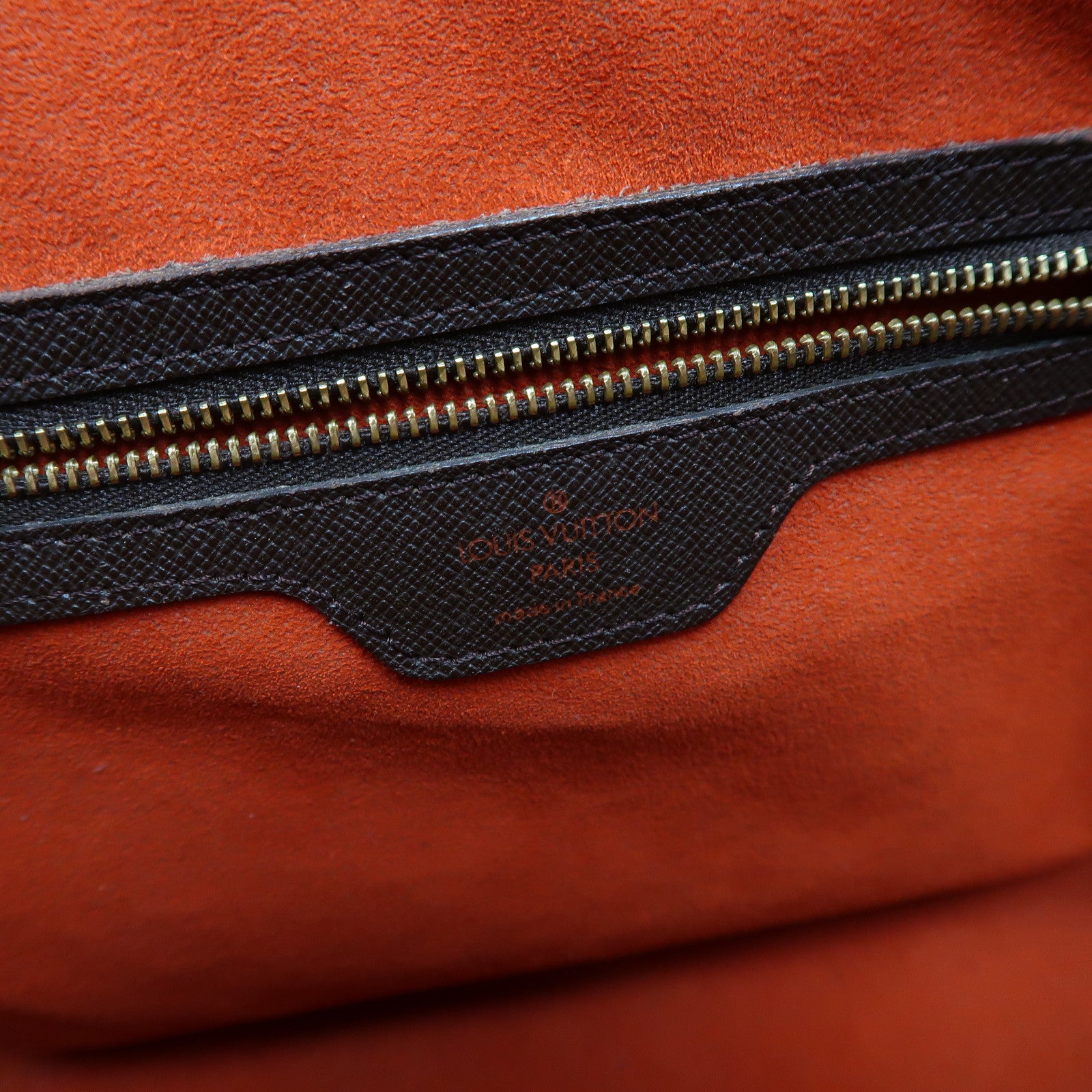 LOUIS VUITTON 【激減優惠】Damier Ebene Triana金扣手挽袋啡色
