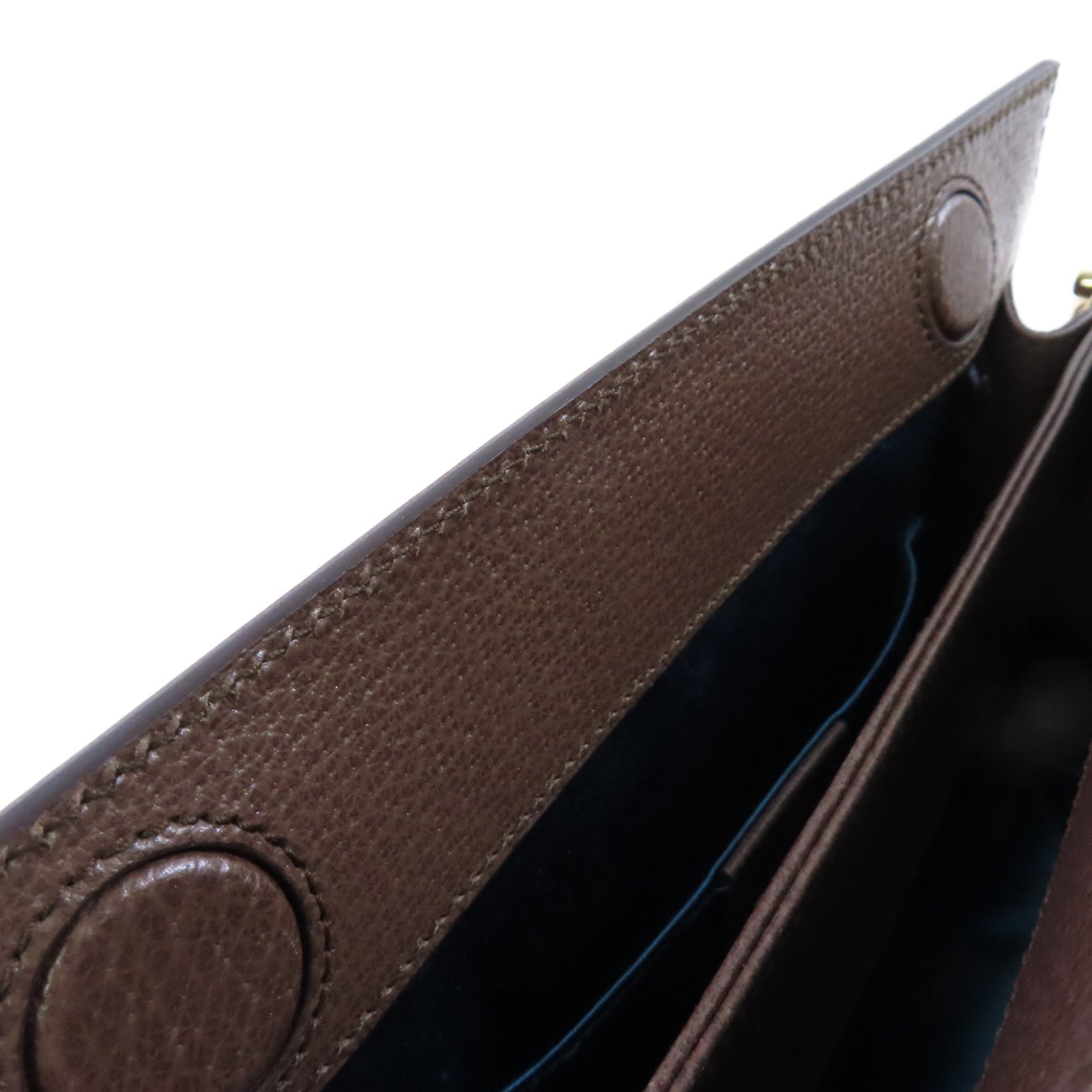 GUCCI 塗層帆布GG Supereme Shoulder Bag金扣肩背袋啡色