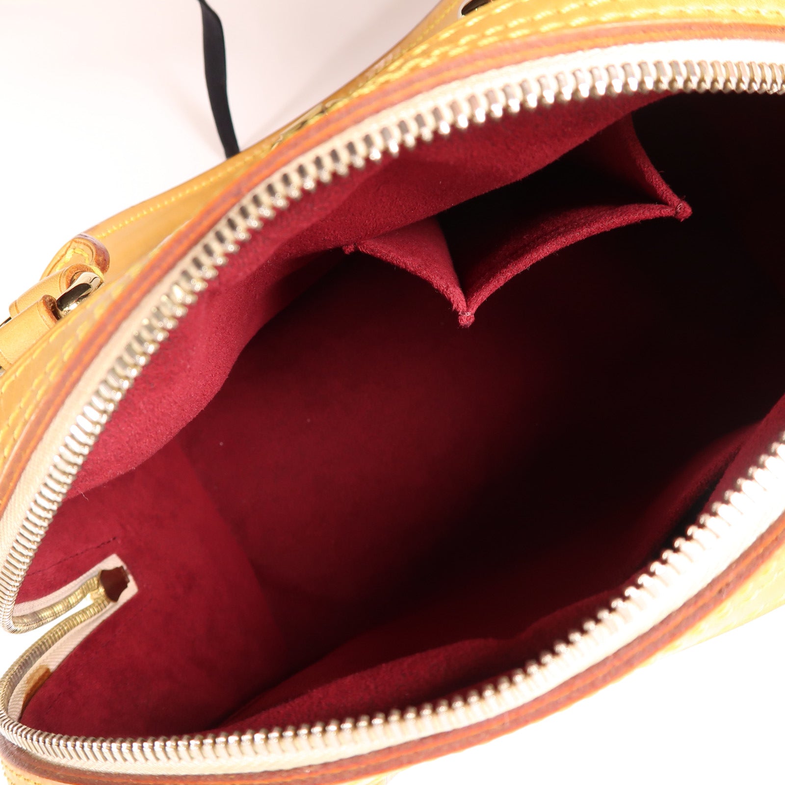 LOUIS VUITTON 塗層帆布Priscilla金扣手挽袋白色/彩色