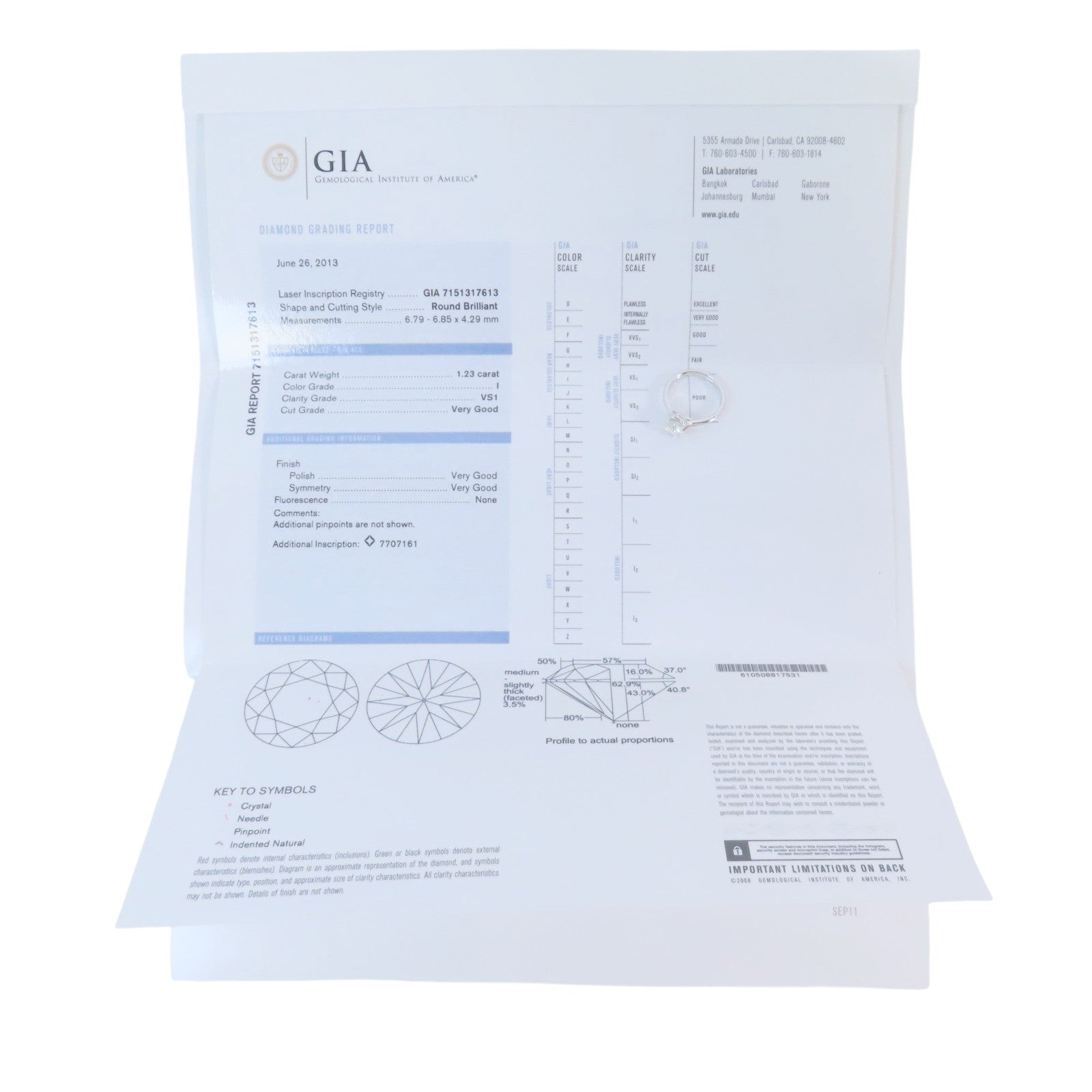 JEWELRY 18K白金Diamond Ring鑽石戒指US#5.75