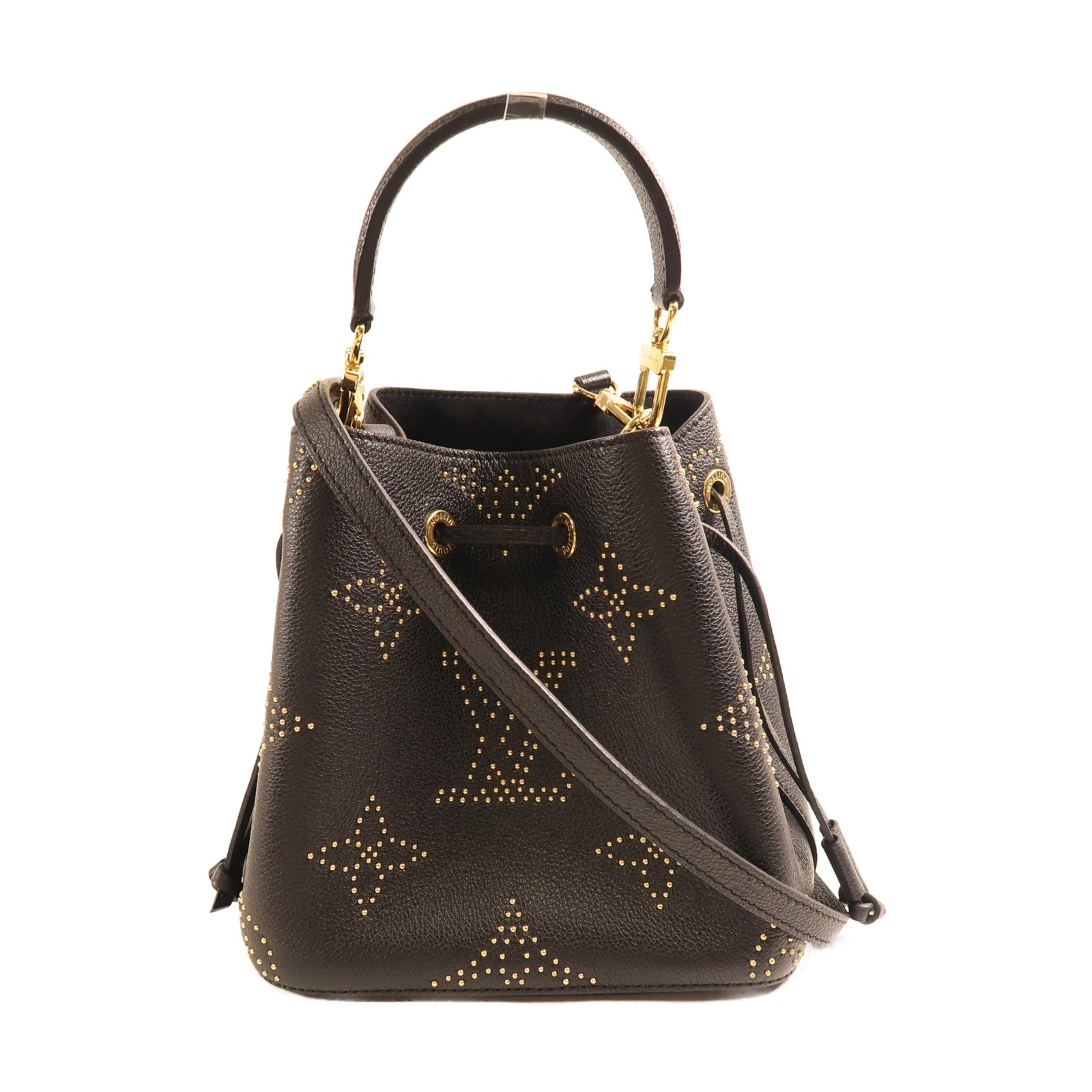 LOUIS VUITTON Monogram Empreinte Neo Noe BB金扣手挽肩背兩用袋