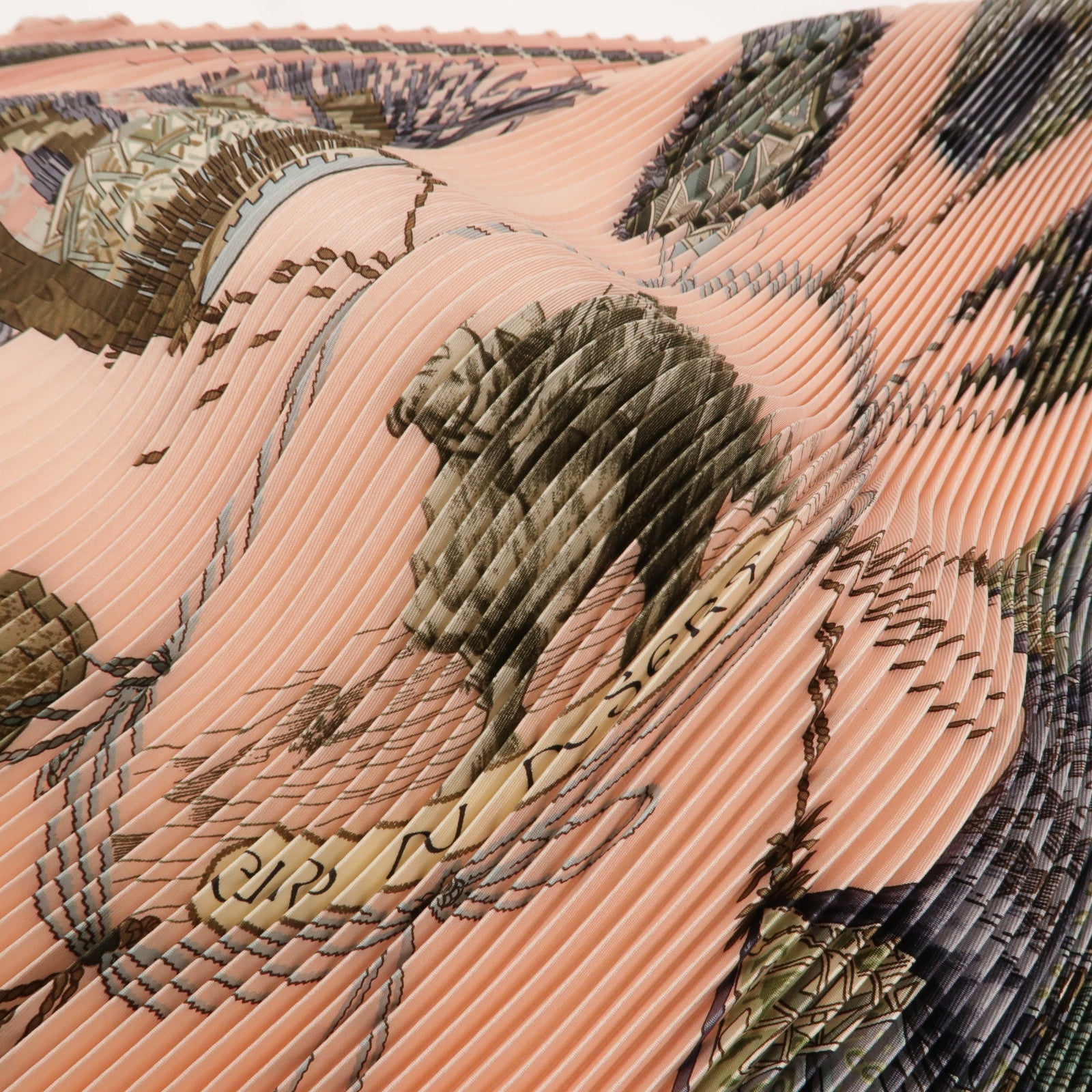 HERMES 【激減優惠】絲質Pleated Scarf絲巾