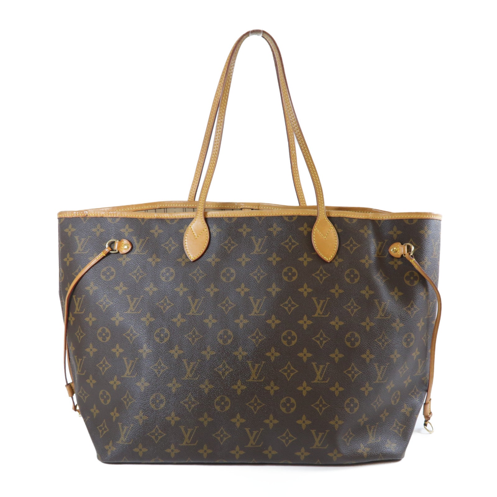 LOUIS VUITTON **【激減優惠】Monogram Neverfull GM金扣肩背袋啡色