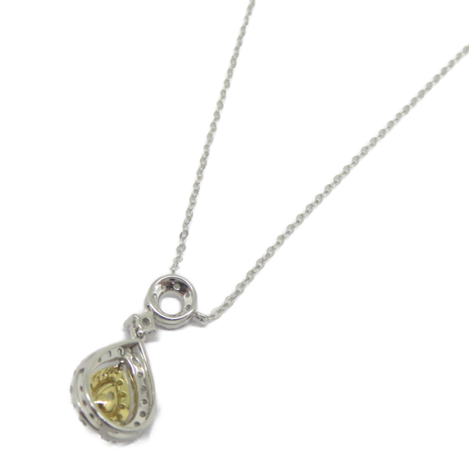 JEWELRY 【激減優惠】18K黃金/白金Diamond Necklace 0.23ct/0.43ct鑽石項鍊