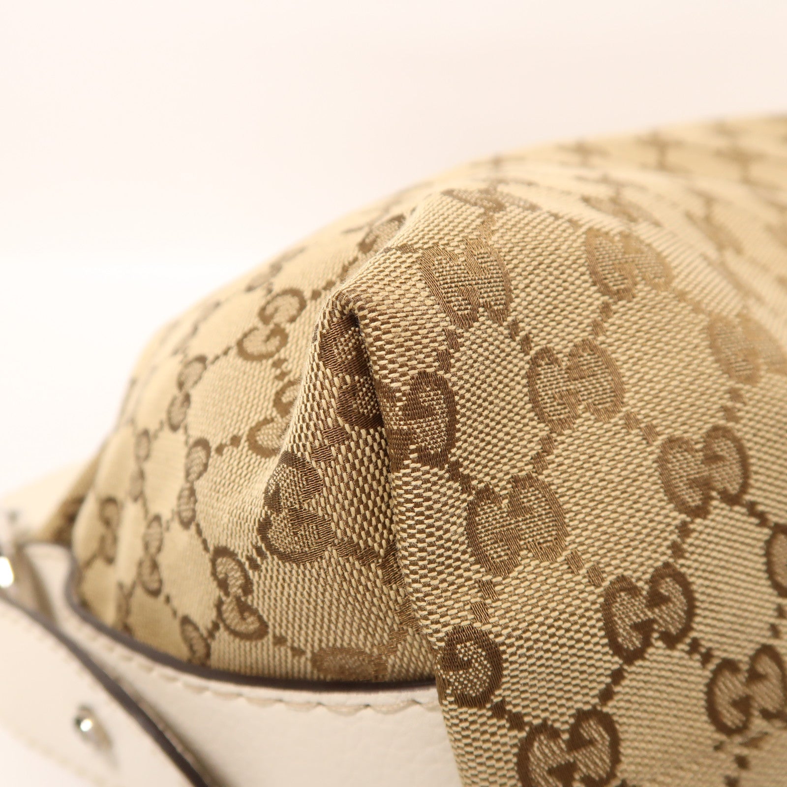 GUCCI 帆布Hand Bag銀扣手挽袋