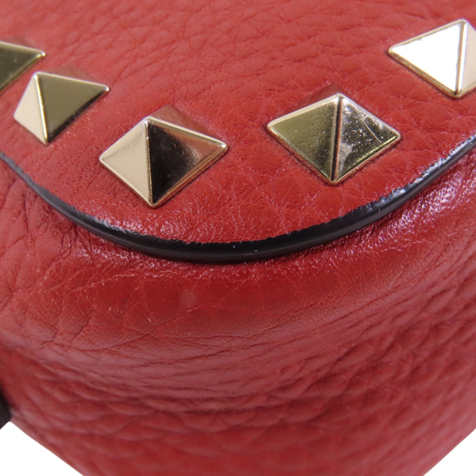 Valentino 牛皮皮革RockStuds金扣肩背袋