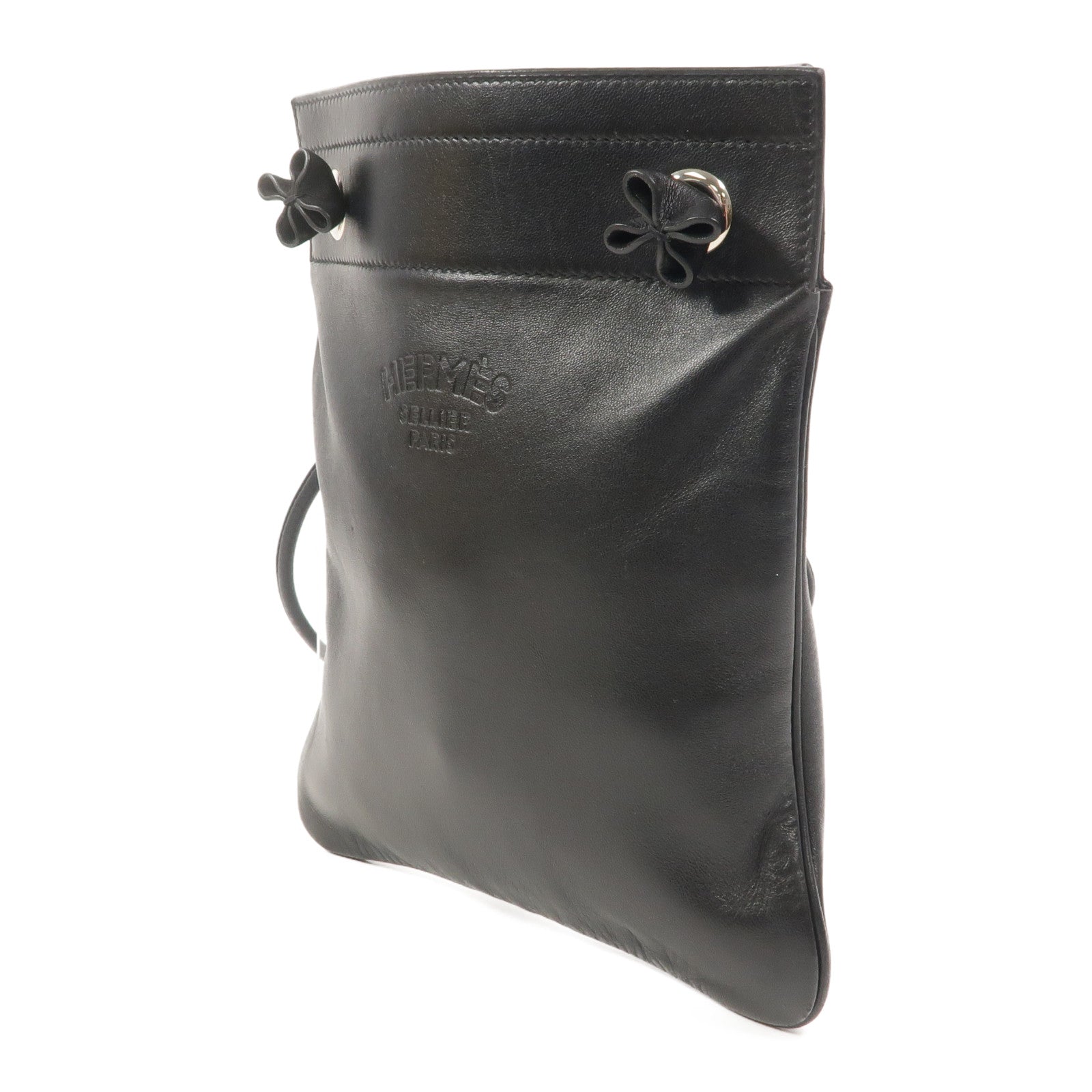 HERMES Swift皮革Aline Mini肩背袋Noir