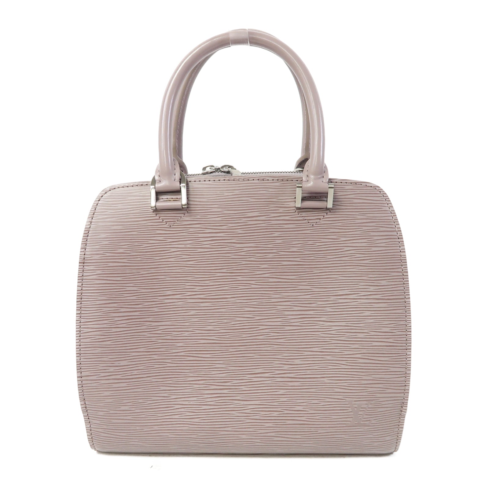LOUIS VUITTON Epi Pont Neuf銀扣手挽袋紫色