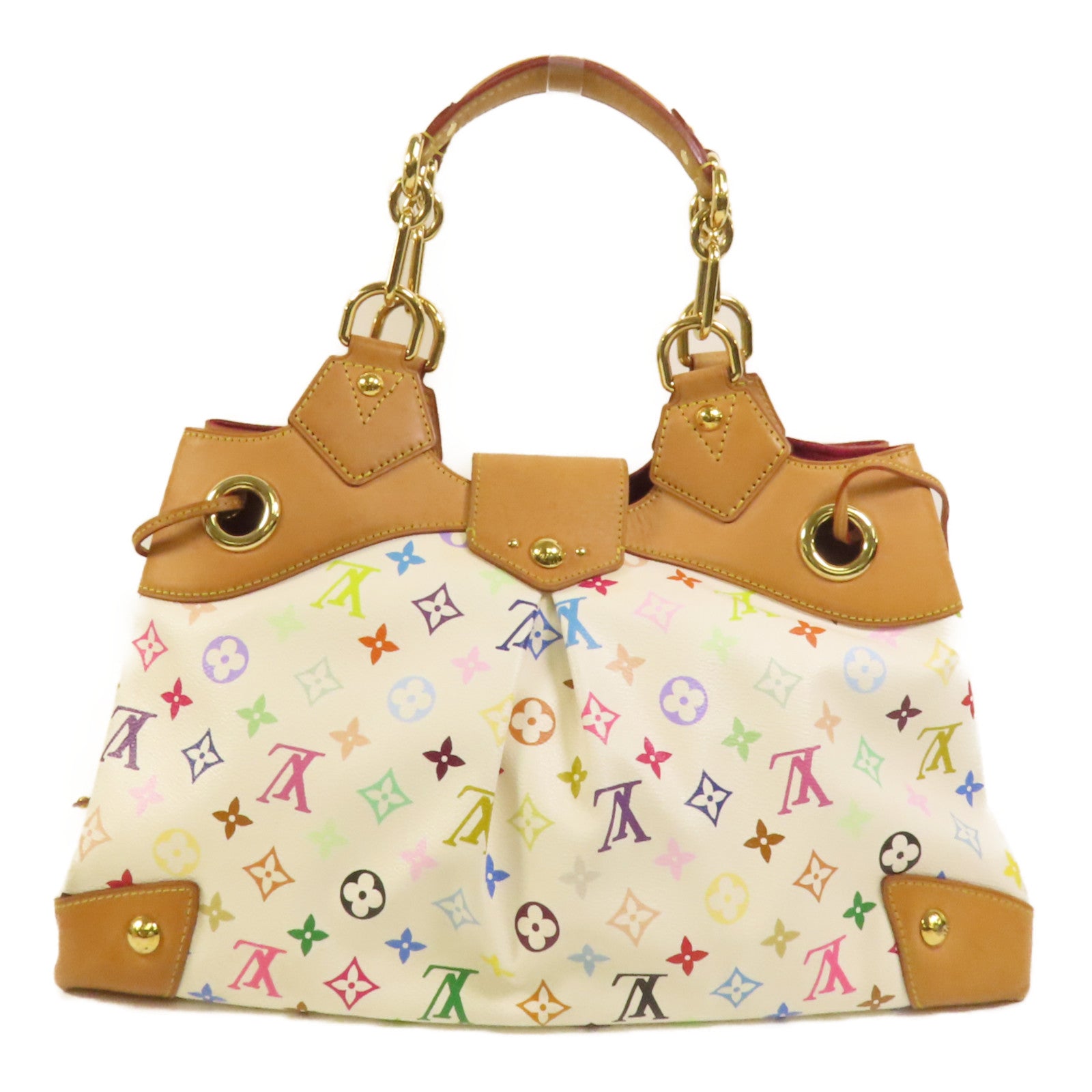 LOUIS VUITTON Monogram Multicolore Ursula金扣手挽袋