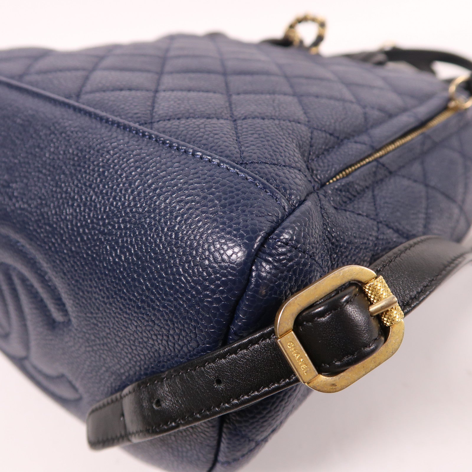 CHANEL【激減優惠】 牛皮皮革Backpack金扣背包