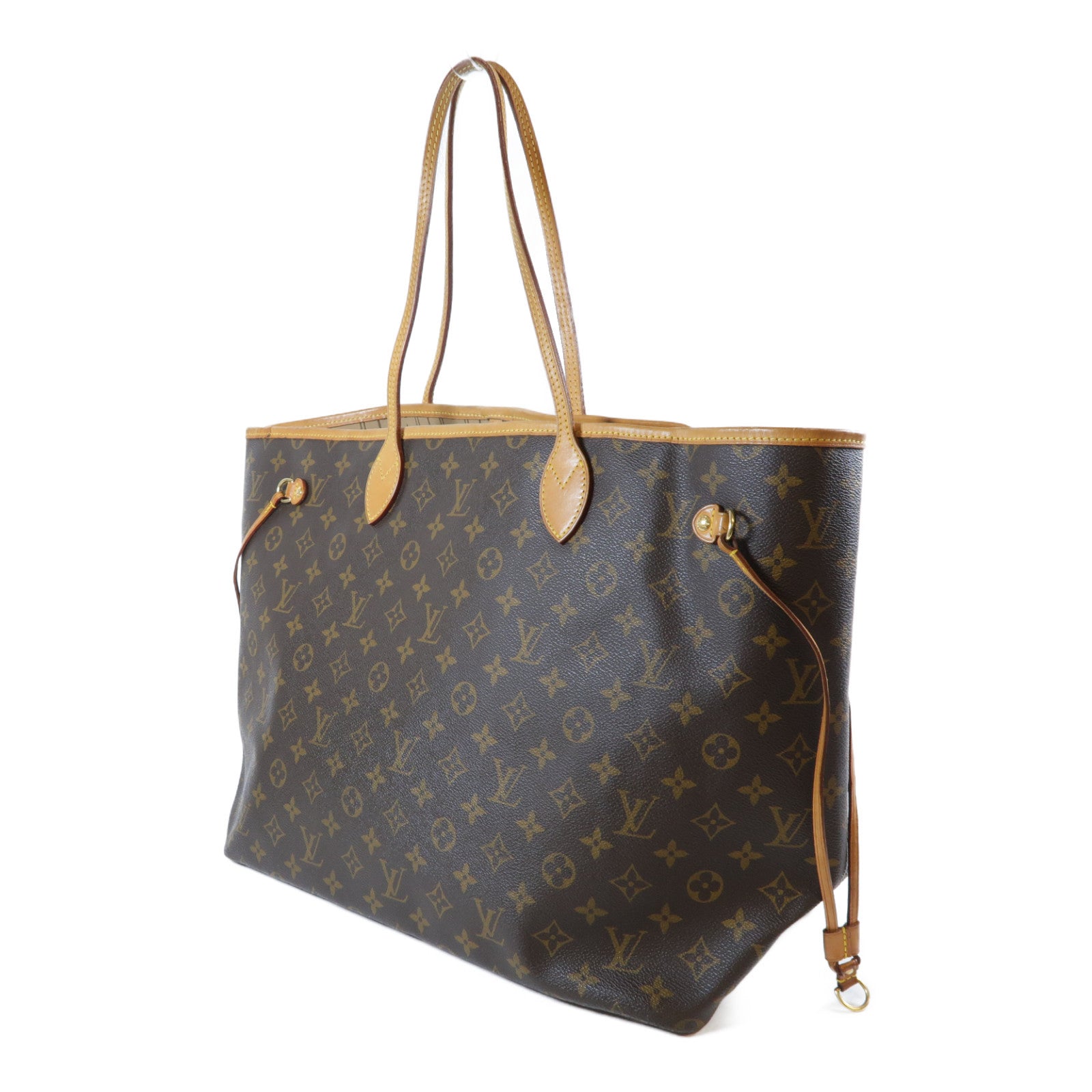 LOUIS VUITTON **【激減優惠】Monogram Neverfull GM金扣肩背袋啡色