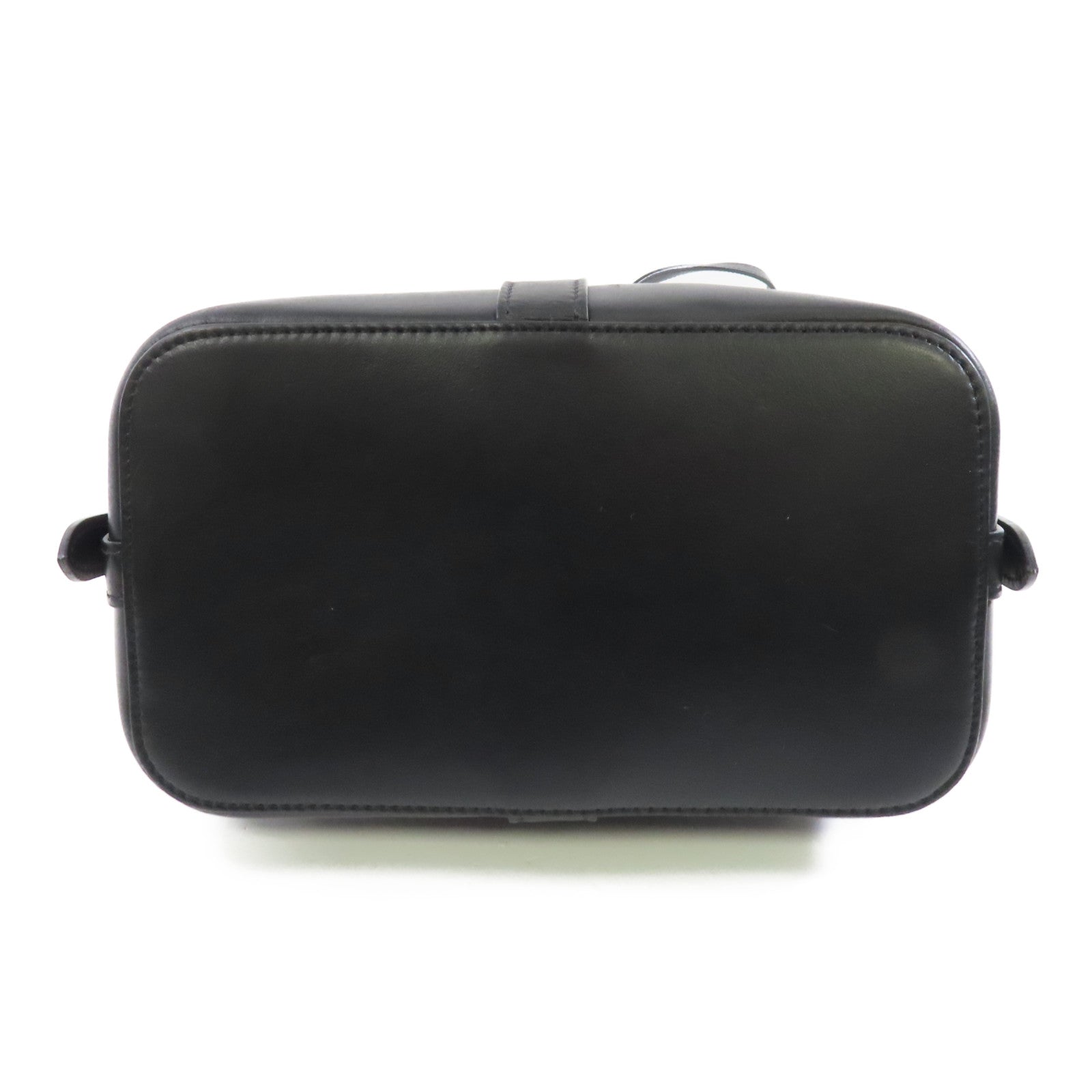 CELINE 牛皮皮革Teen Cabas金扣肩背袋黑色