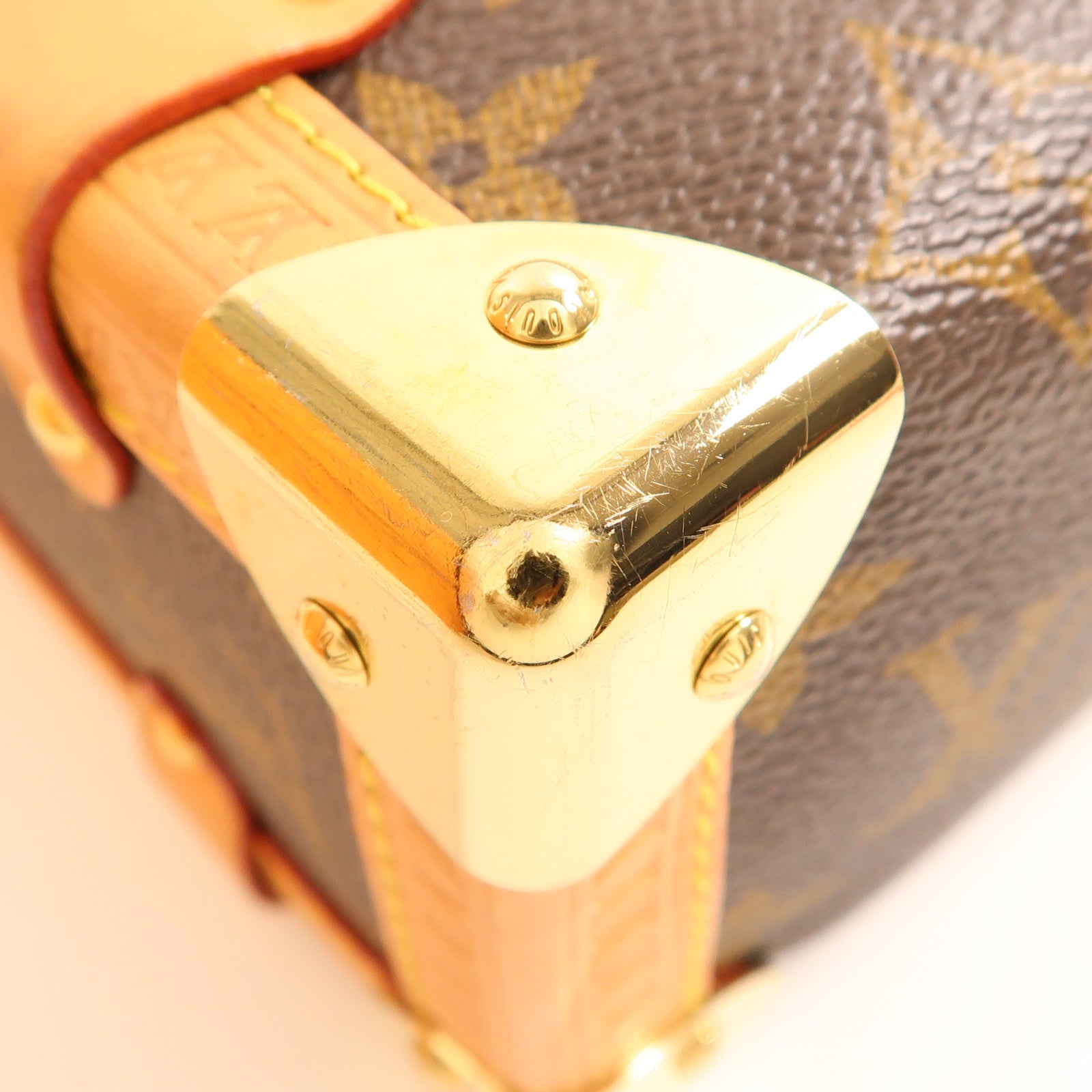 LOUIS VUITTON 【激減優惠】Monogram Side Trunk金扣手挽肩背兩用袋