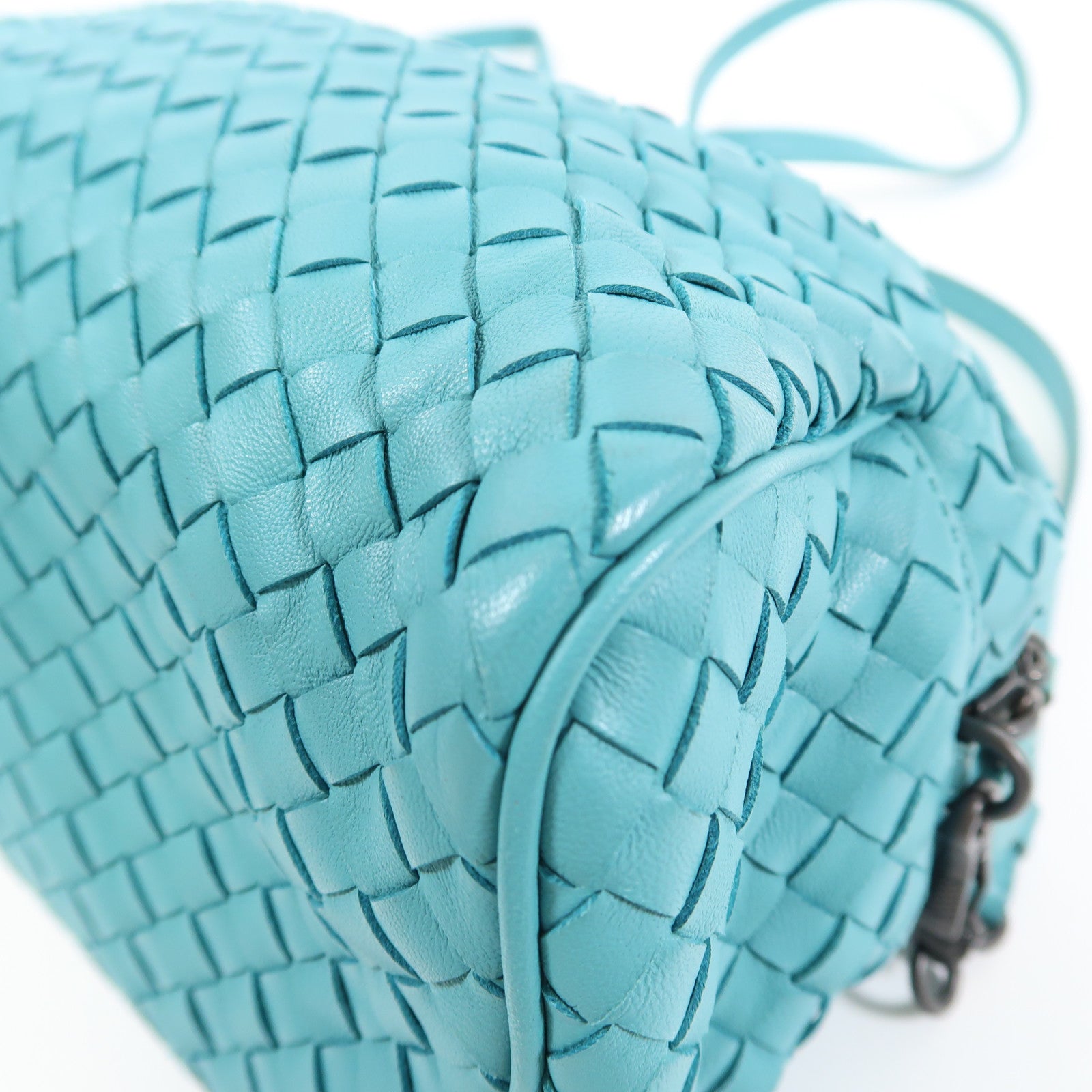 BOTTEGA VENETA 牛皮皮革2 Way Shoulder黑扣手挽肩背兩用袋