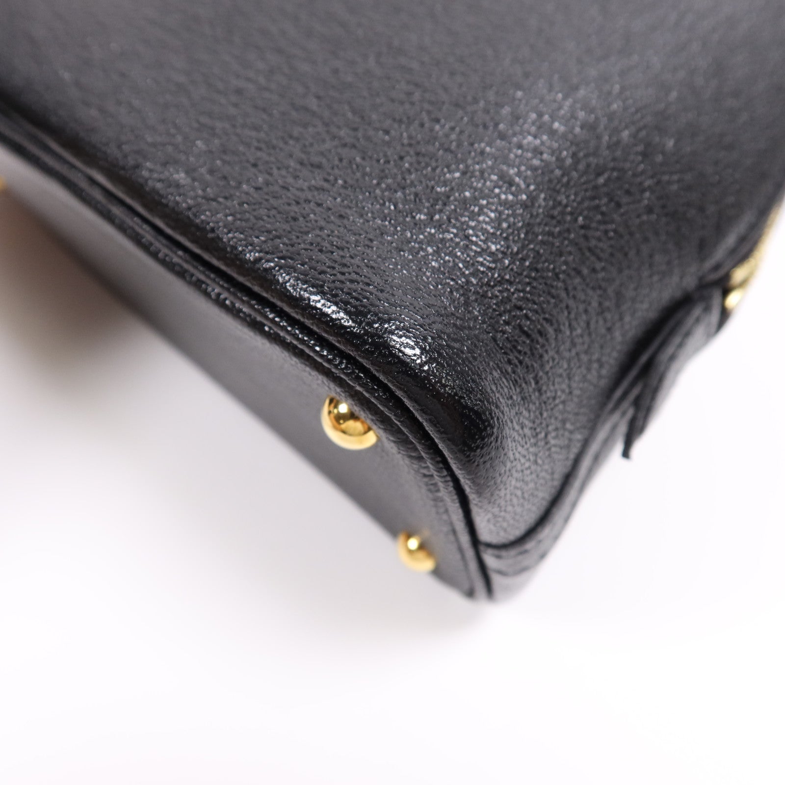 HERMES Chevre皮革Mini Bolide 1923金扣手挽肩背兩用袋Noir