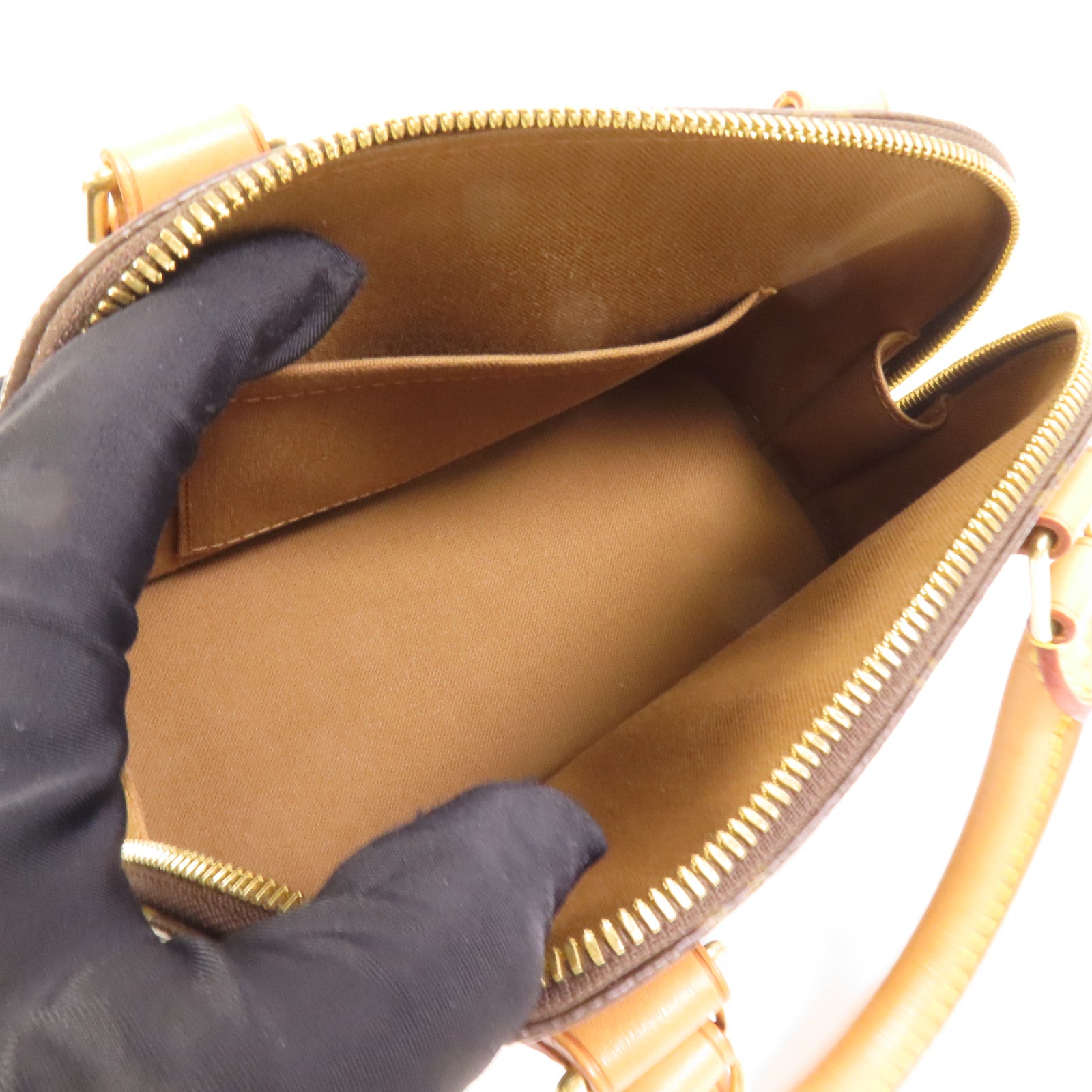 LOUIS VUITTON Monogram Alma BB金扣手挽肩背兩用袋