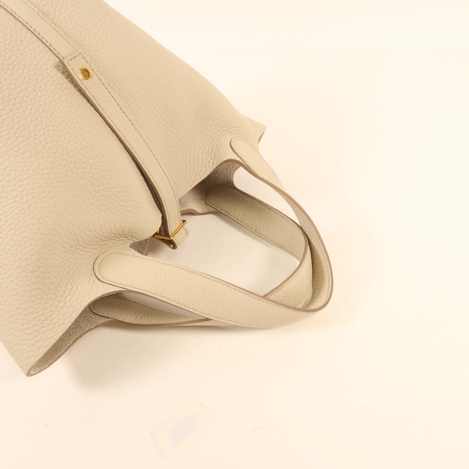 HERMES Clemence皮革Picotin PM金扣手挽袋