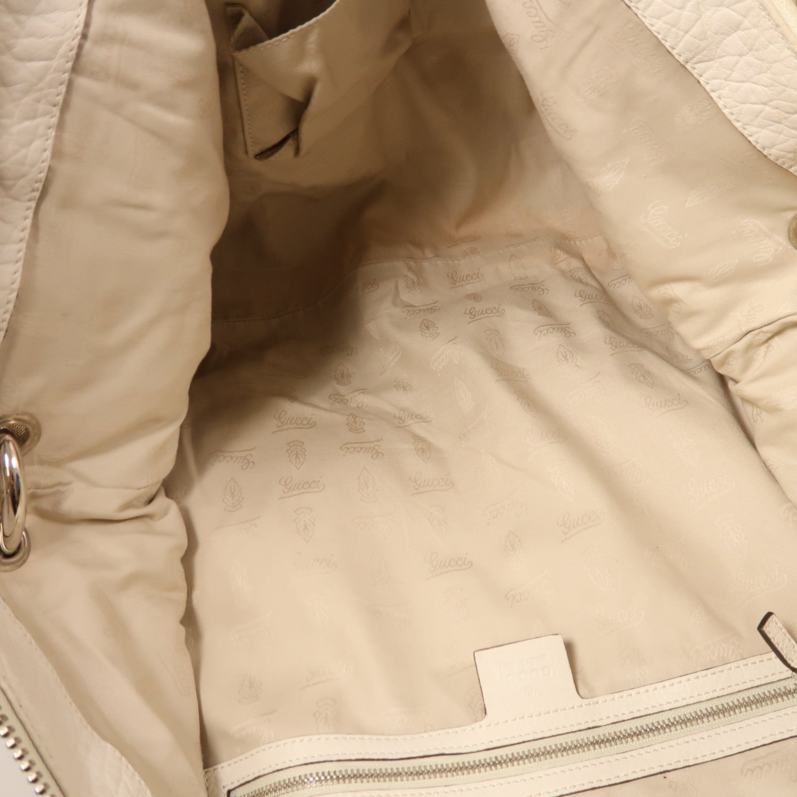 GUCCI 帆布Hand Bag銀扣手挽袋