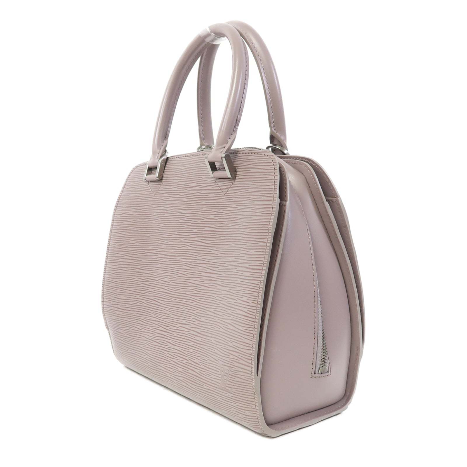 LOUIS VUITTON Epi Pont Neuf銀扣手挽袋紫色