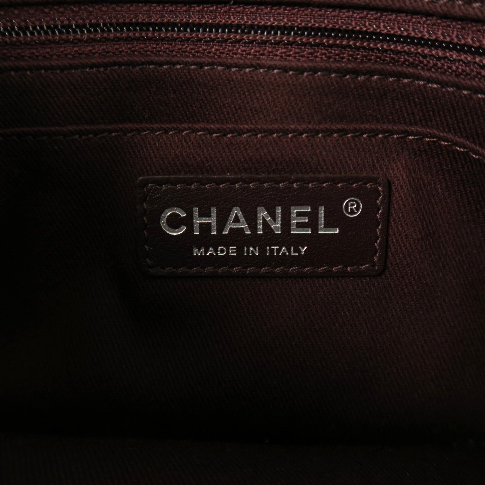 CHANEL 【激減優惠】菱格牛皮皮革Shoulder Bag銀扣鏈帶肩背袋黑色