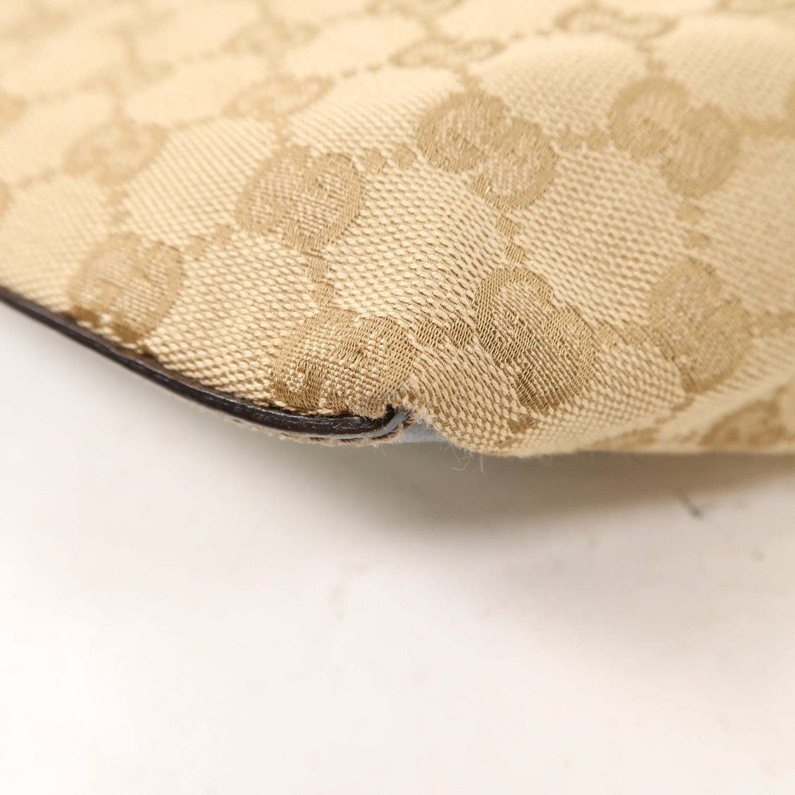 GUCCI 帆布Shoulder Bag肩背袋棕色