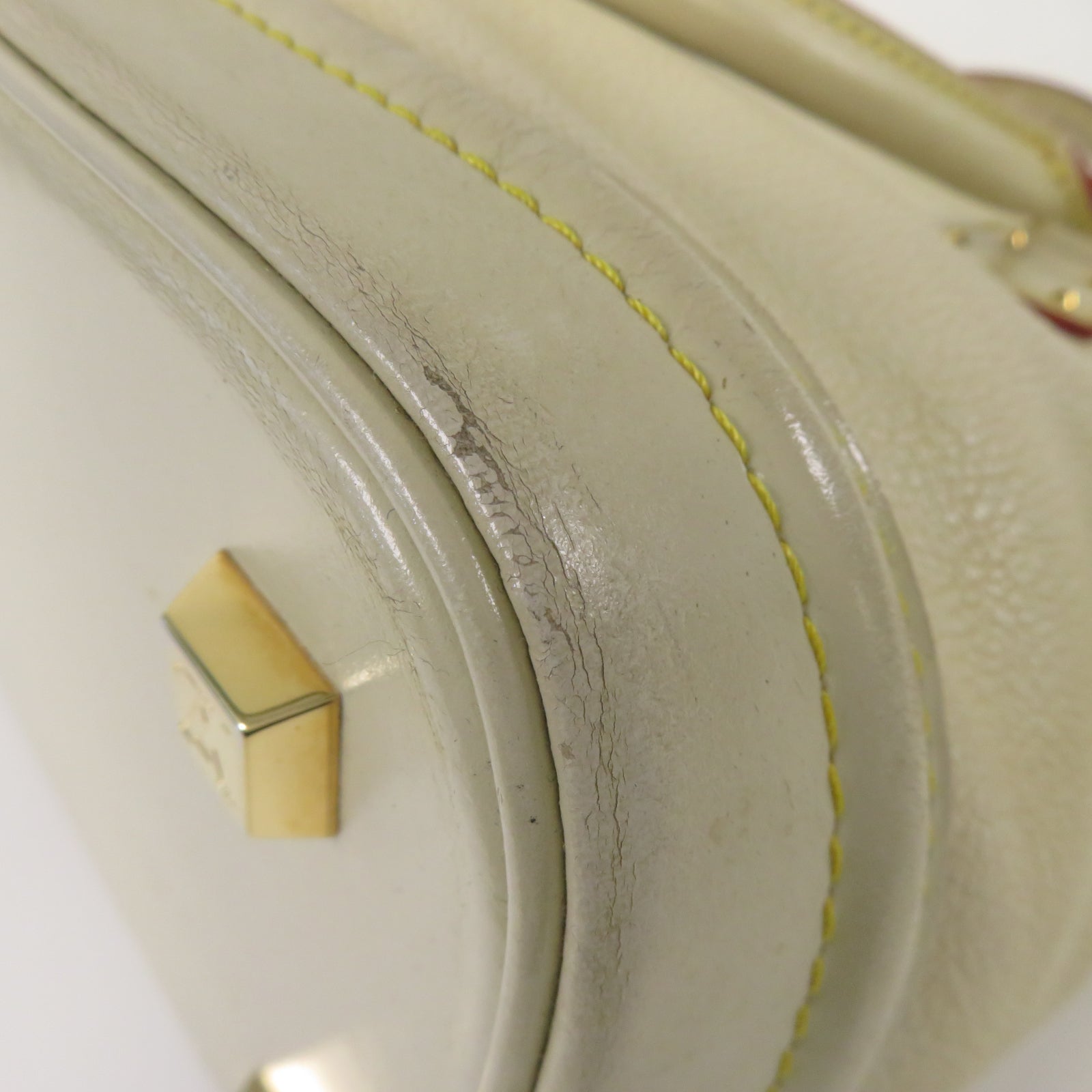 LOUIS VUITTON **【激減優惠】Suhali皮革Lockit PM金扣手挽袋米色