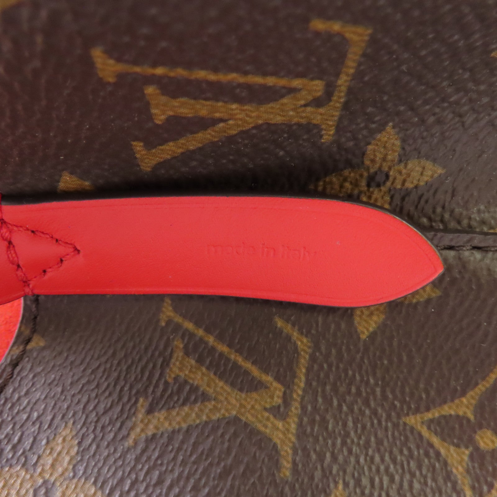 LOUIS VUITTON Monogram Neo Noe MM金扣肩背袋紅色/啡色