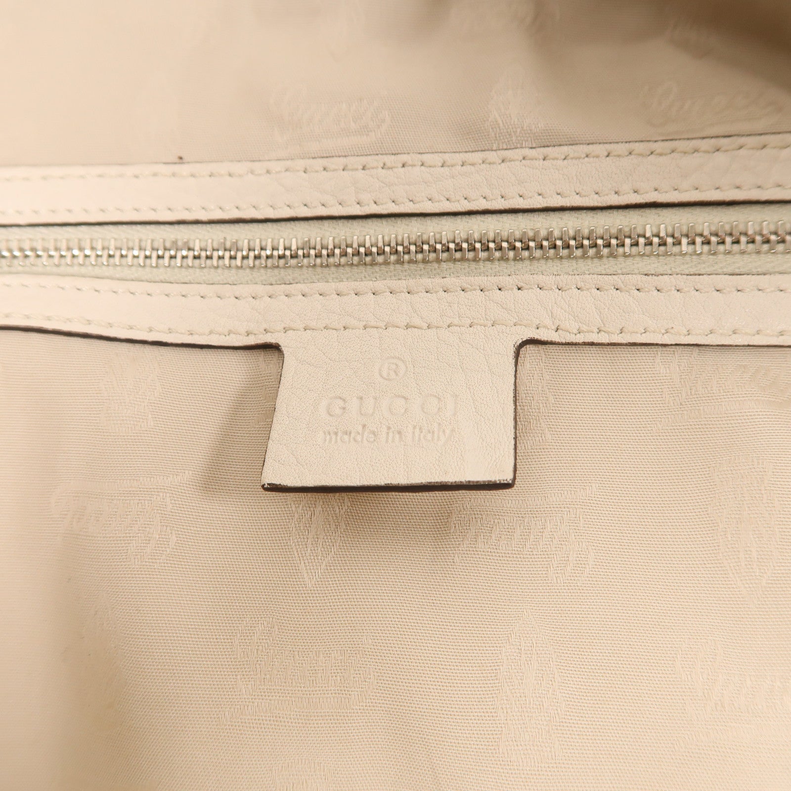GUCCI 帆布Hand Bag銀扣手挽袋