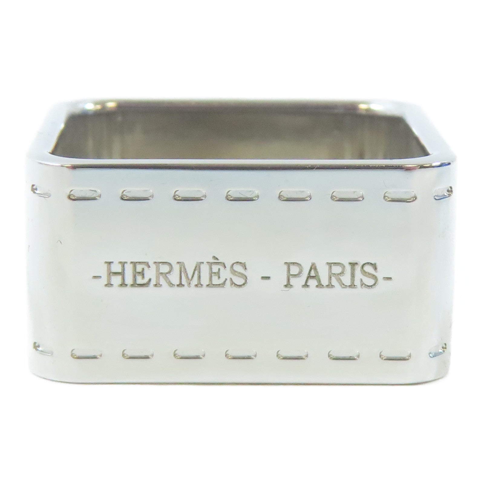 HERMES 【激減優惠】金屬Scarf Ring圍巾環銀色