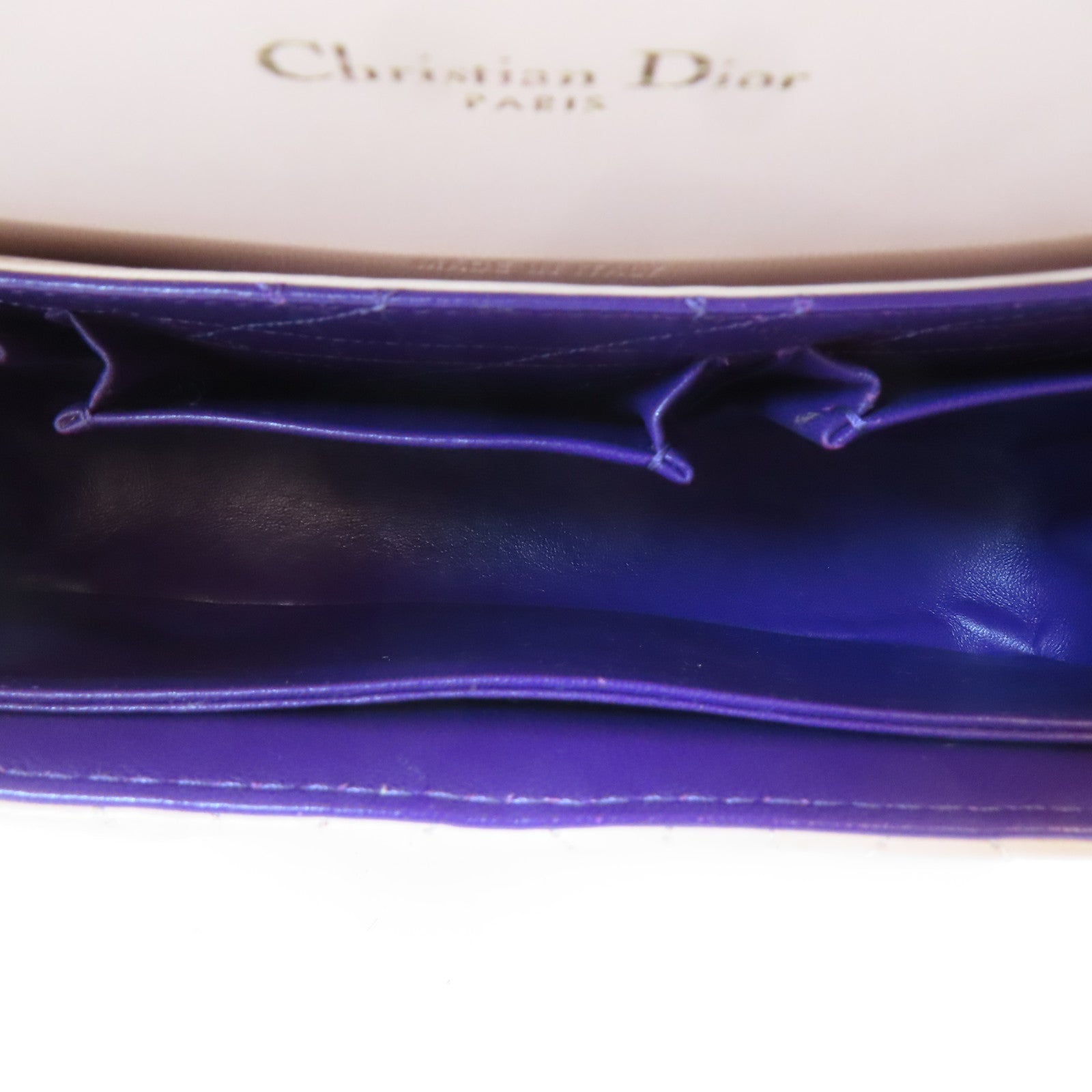 Dior 羊皮皮革Chain Shoulder金扣鏈帶肩背袋淺粉紅色