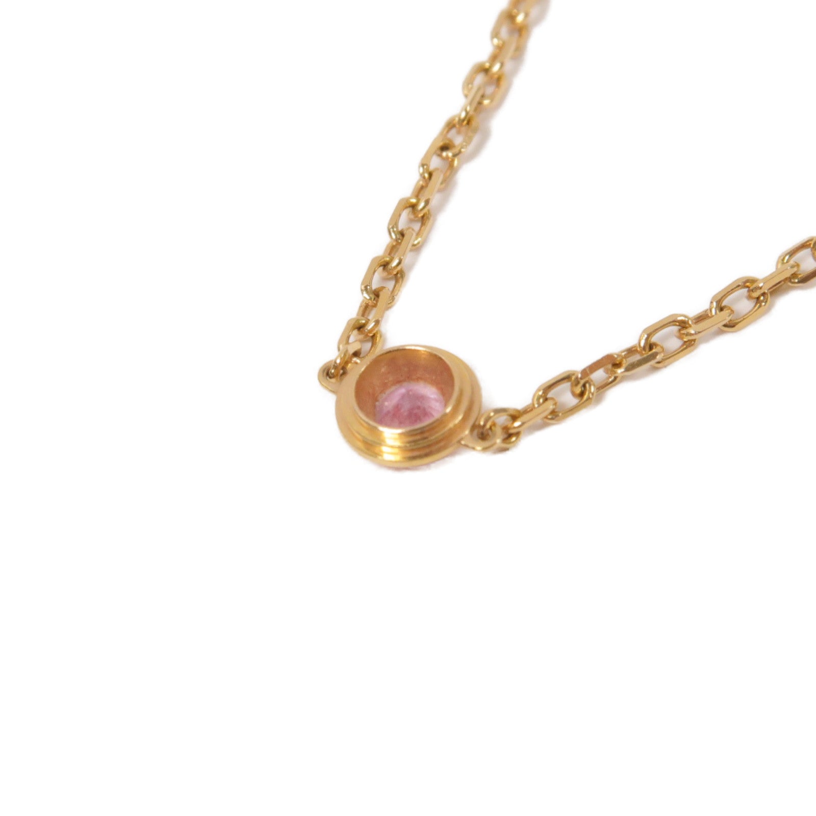 CARTIER 18K黃金Saphirs De手鏈粉紅色