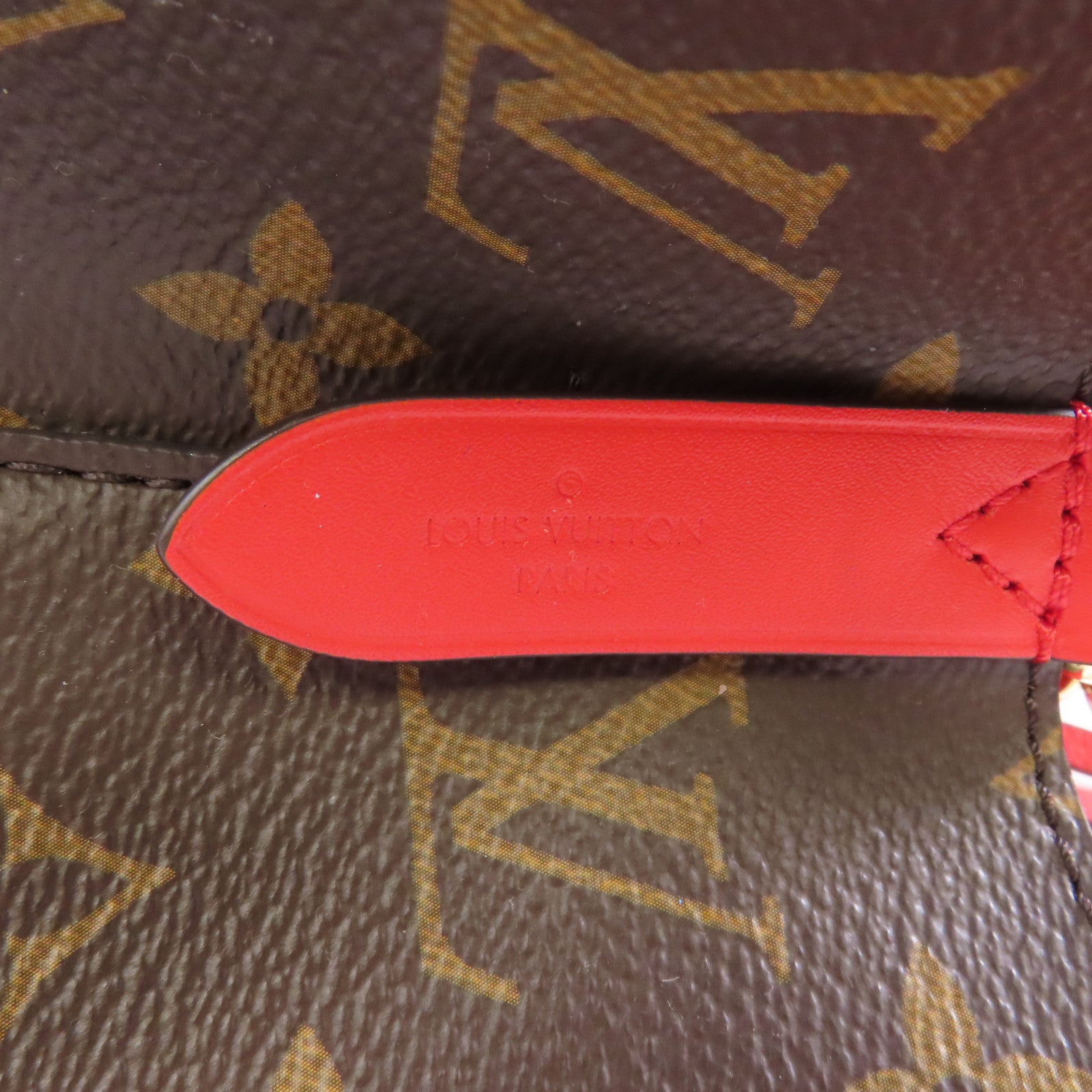 LOUIS VUITTON Monogram Neo Noe MM金扣肩背袋紅色/啡色