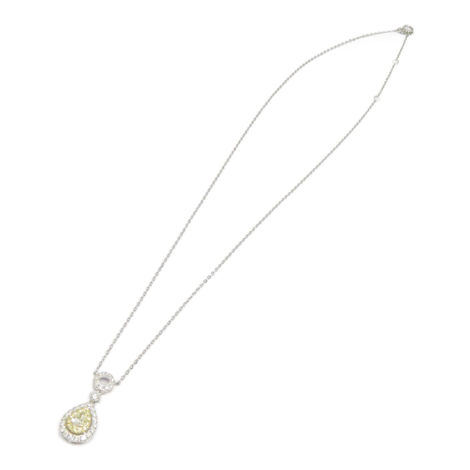 JEWELRY 【激減優惠】18K黃金/白金Diamond Necklace 0.23ct/0.43ct鑽石項鍊